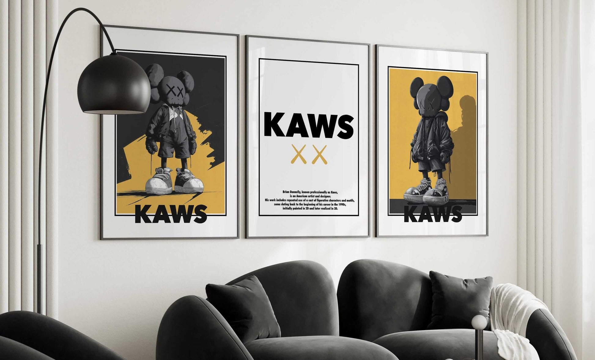 Contemporary Wall Art Set of 3 Posters - Haus of Prints
