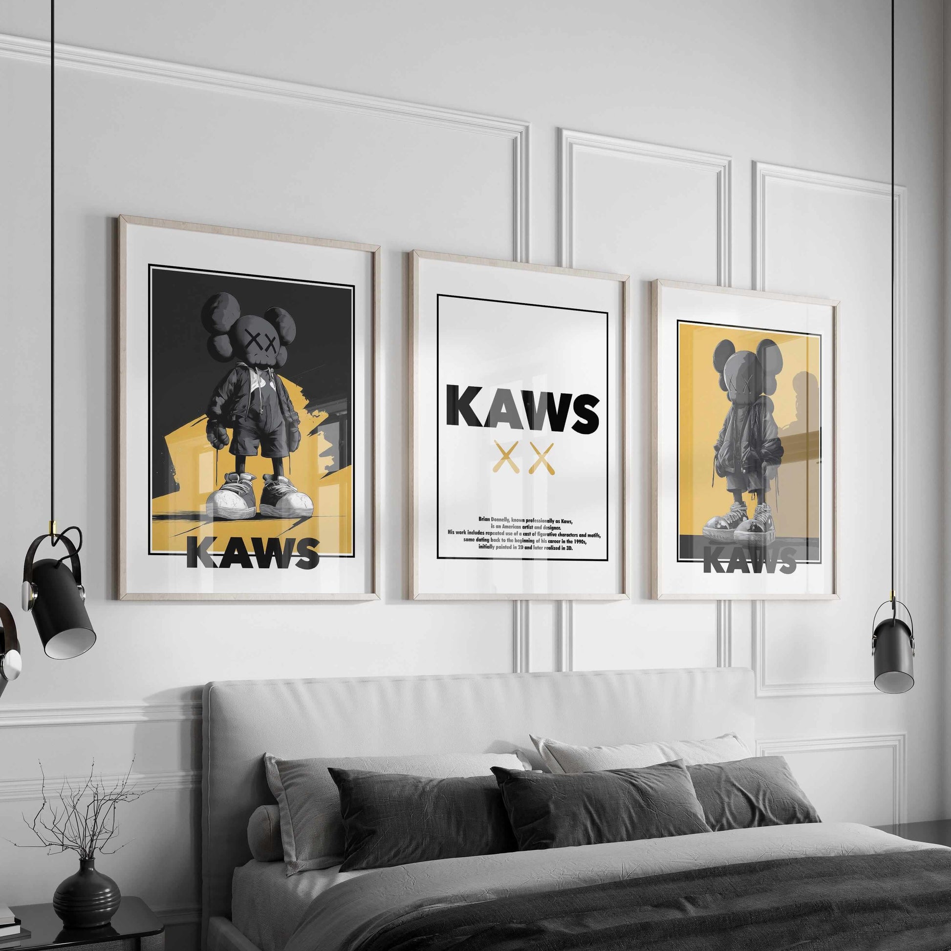 Contemporary Wall Art Set of 3 Posters - Haus of Prints
