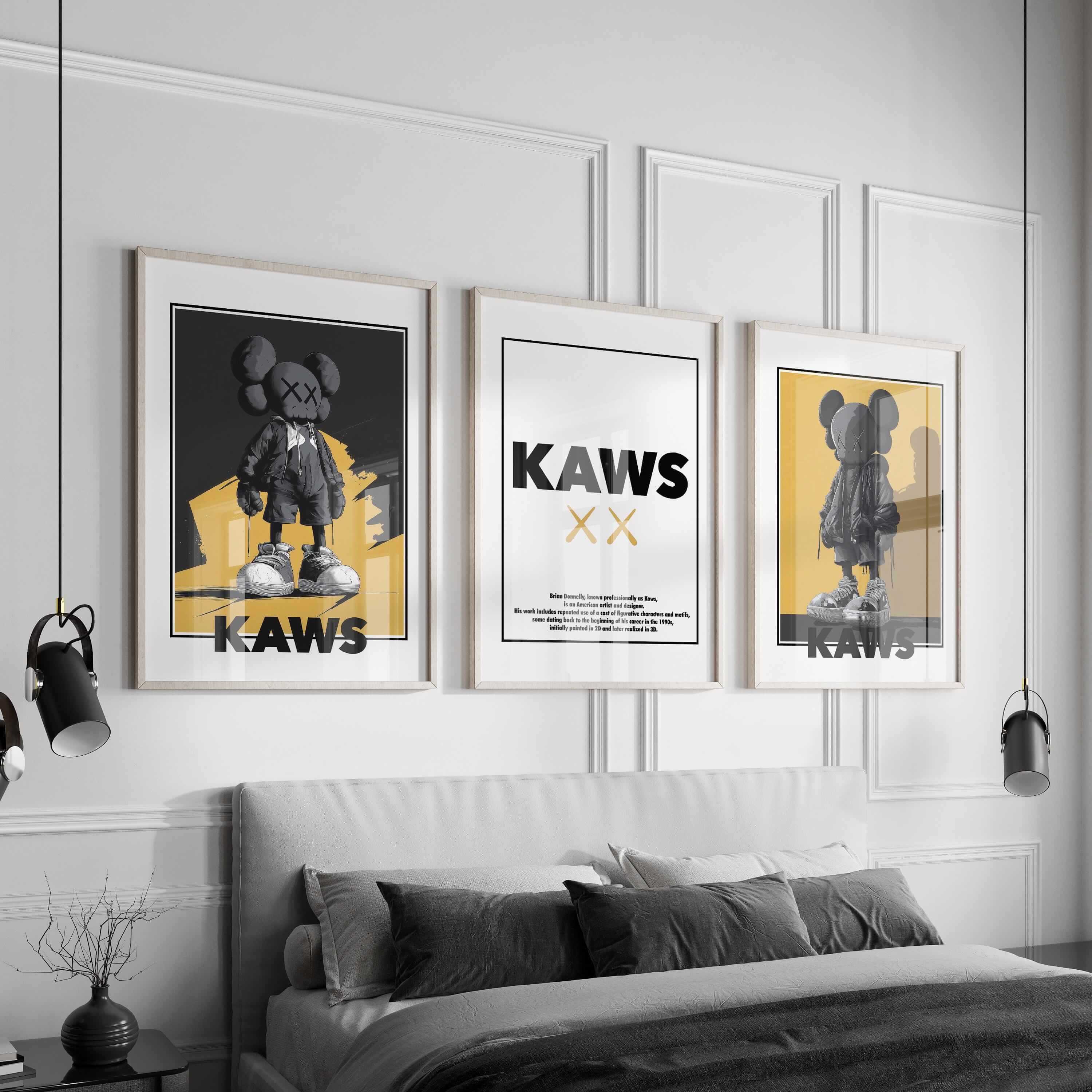Contemporary Wall Art Set of 3 Posters - Haus of Prints