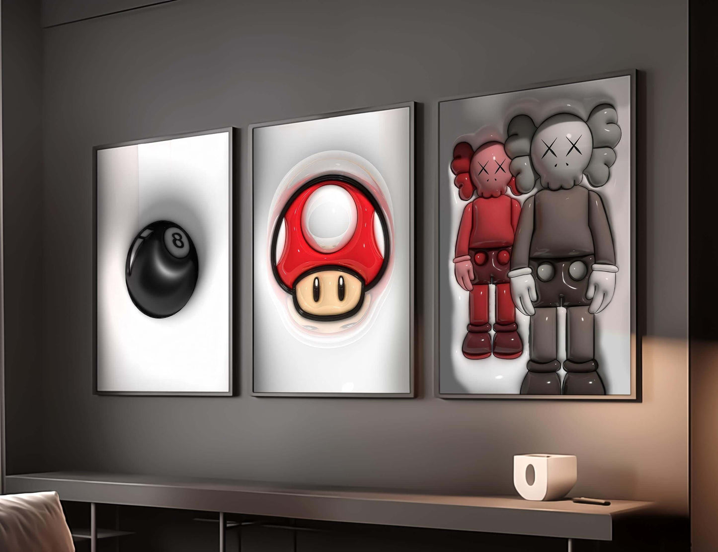 Cool 3D Hypebeast Poster Set of 6 - Haus of Prints