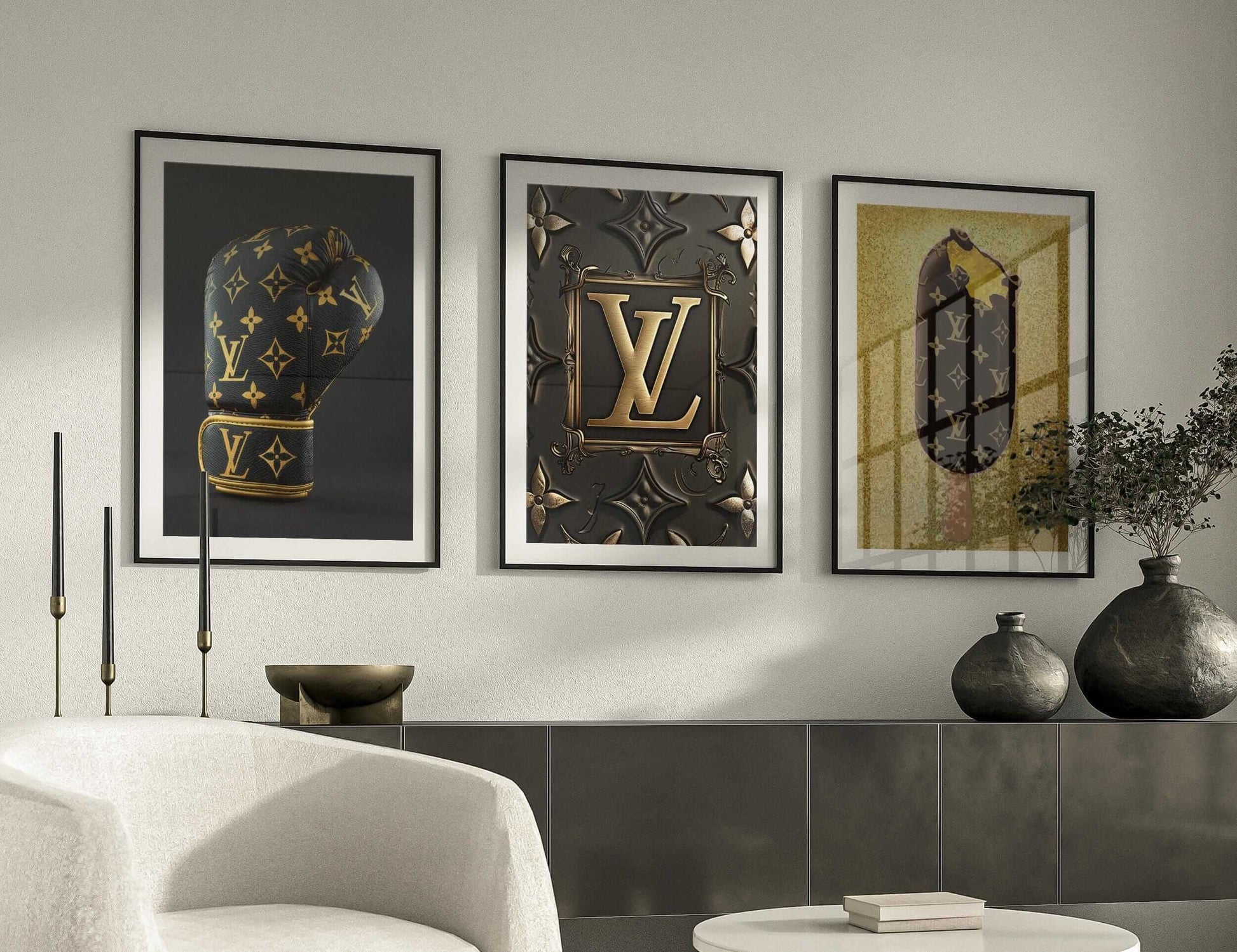 Designer Brand Fashion Wall Art Set of 3 - Haus of Prints