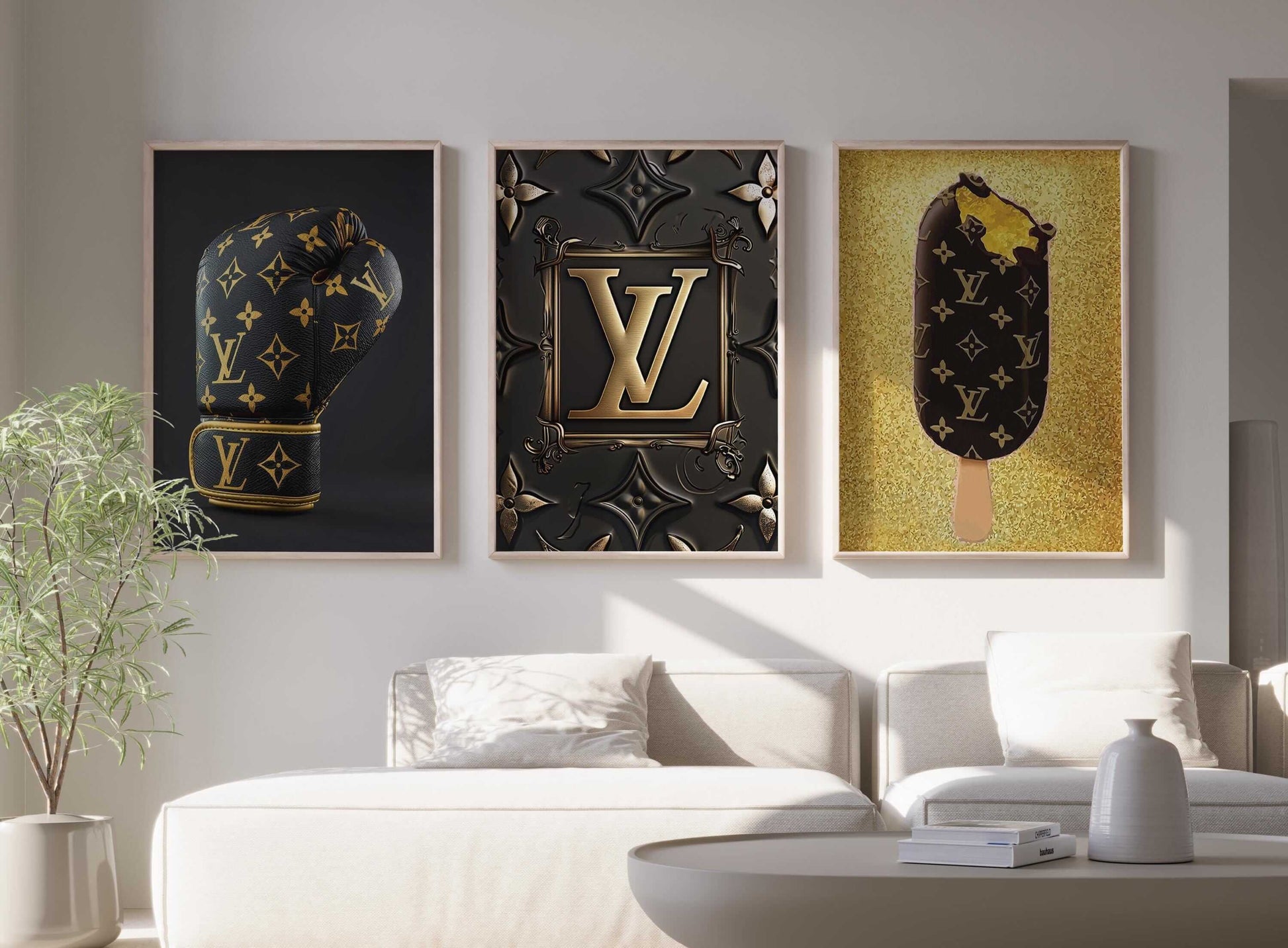 Designer Brand Fashion Wall Art Set of 3 - Haus of Prints