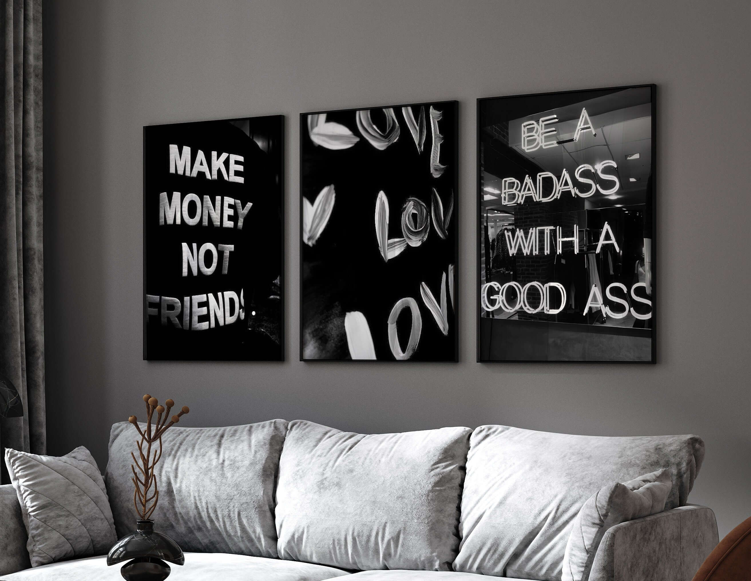 Fashion Quote Wall Art Set of 3 - Haus of Prints