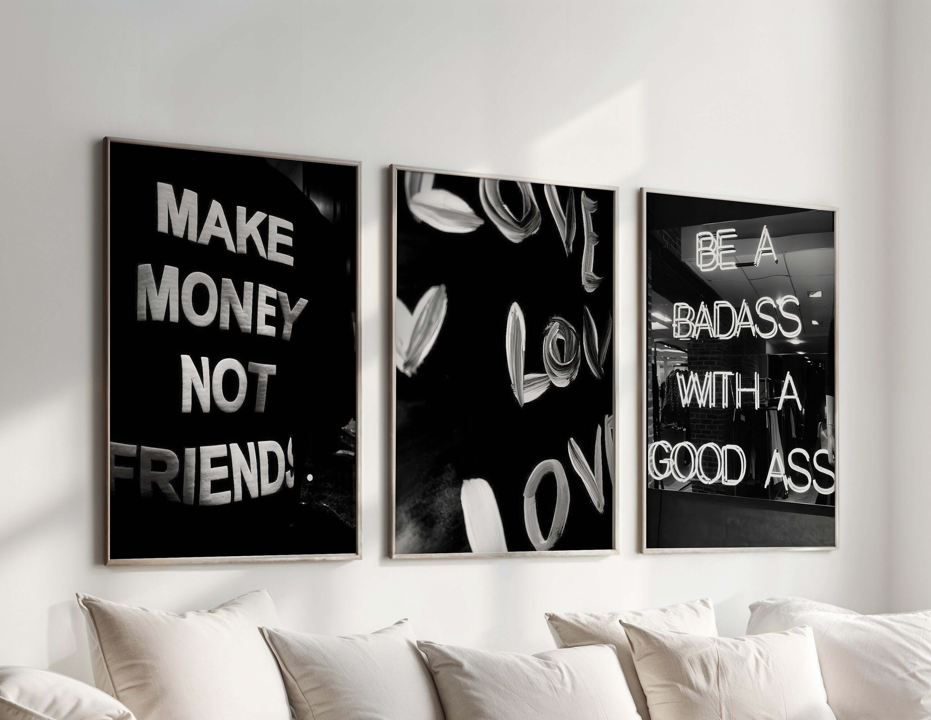 Fashion Quote Wall Art Set of 3 - Haus of Prints