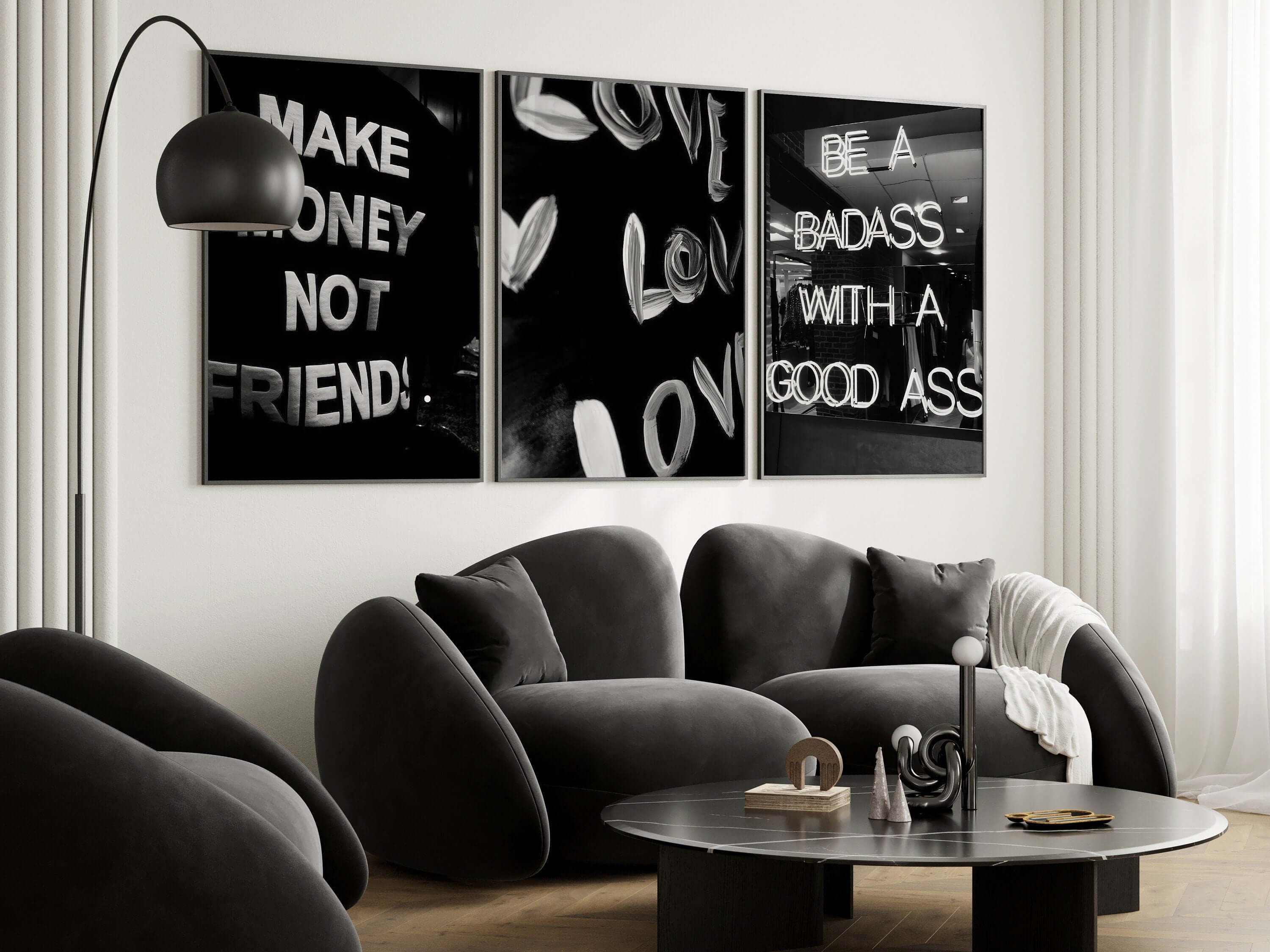 Fashion Quote Wall Art Set of 3 - Haus of Prints