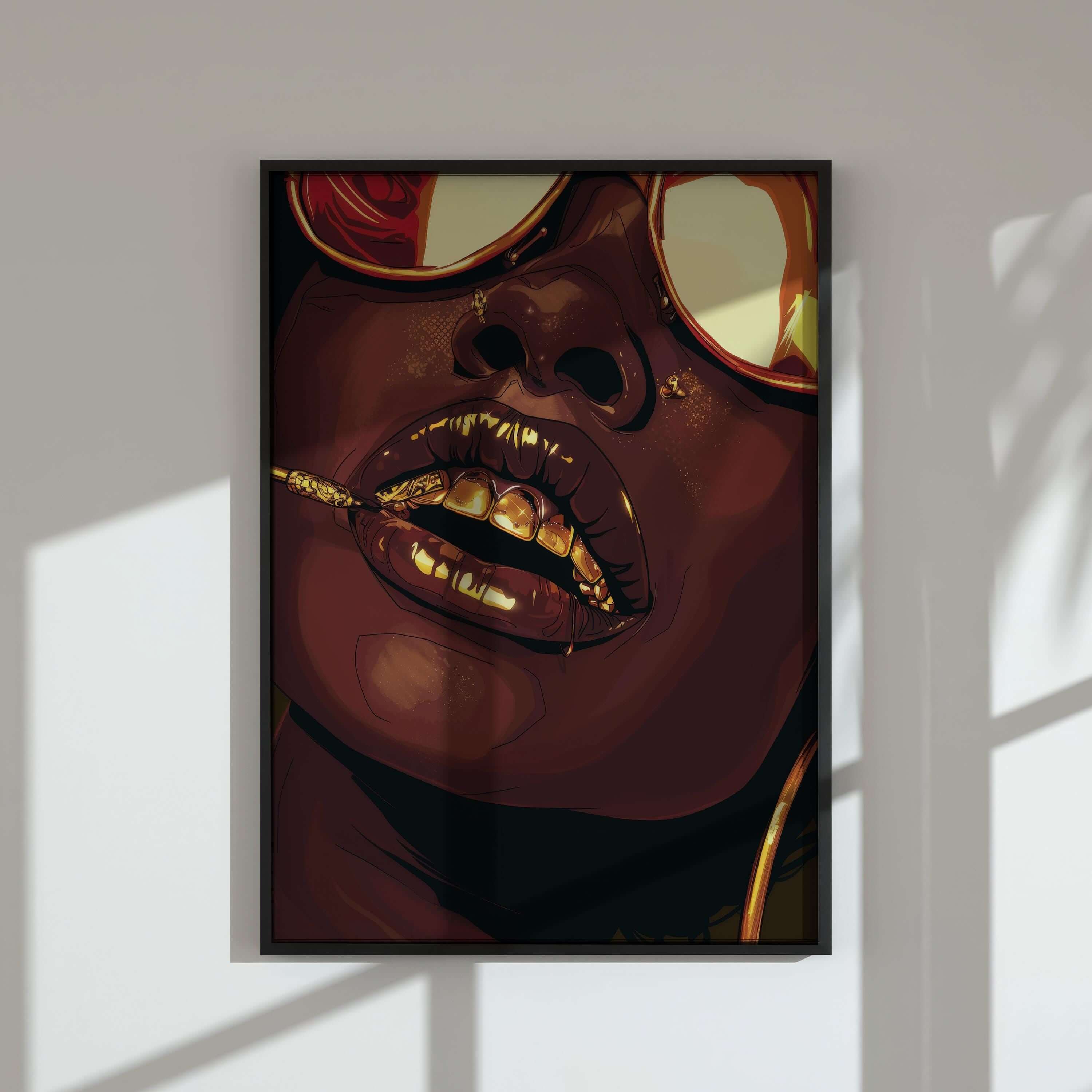 Gold Black Woman Poster Set of 3 - Haus of Prints