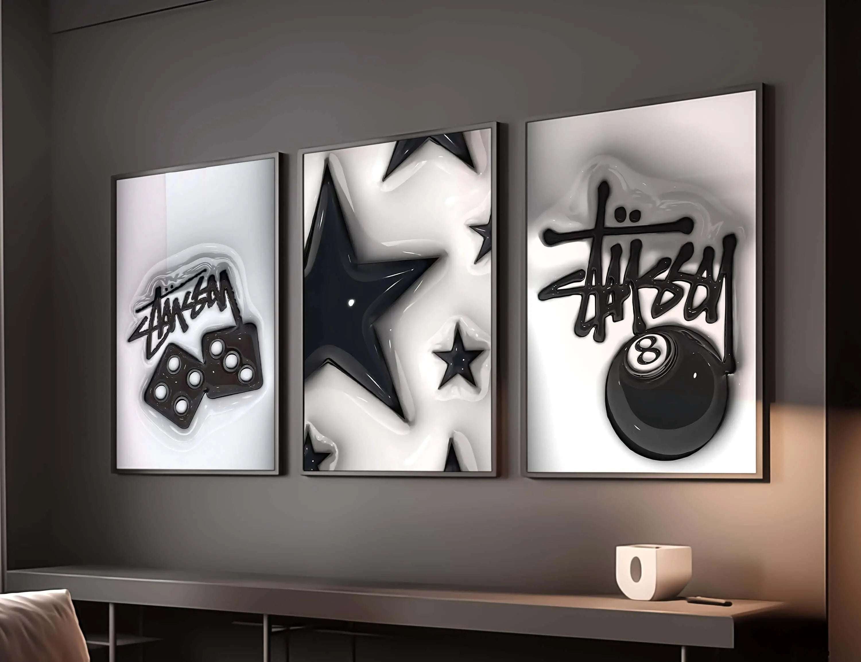 HAUS OF PRINTS HYPEBEAST Designer Poster Set of 3 - HYPEBEAST featuring HYPEBEAST Designer Poster design elements