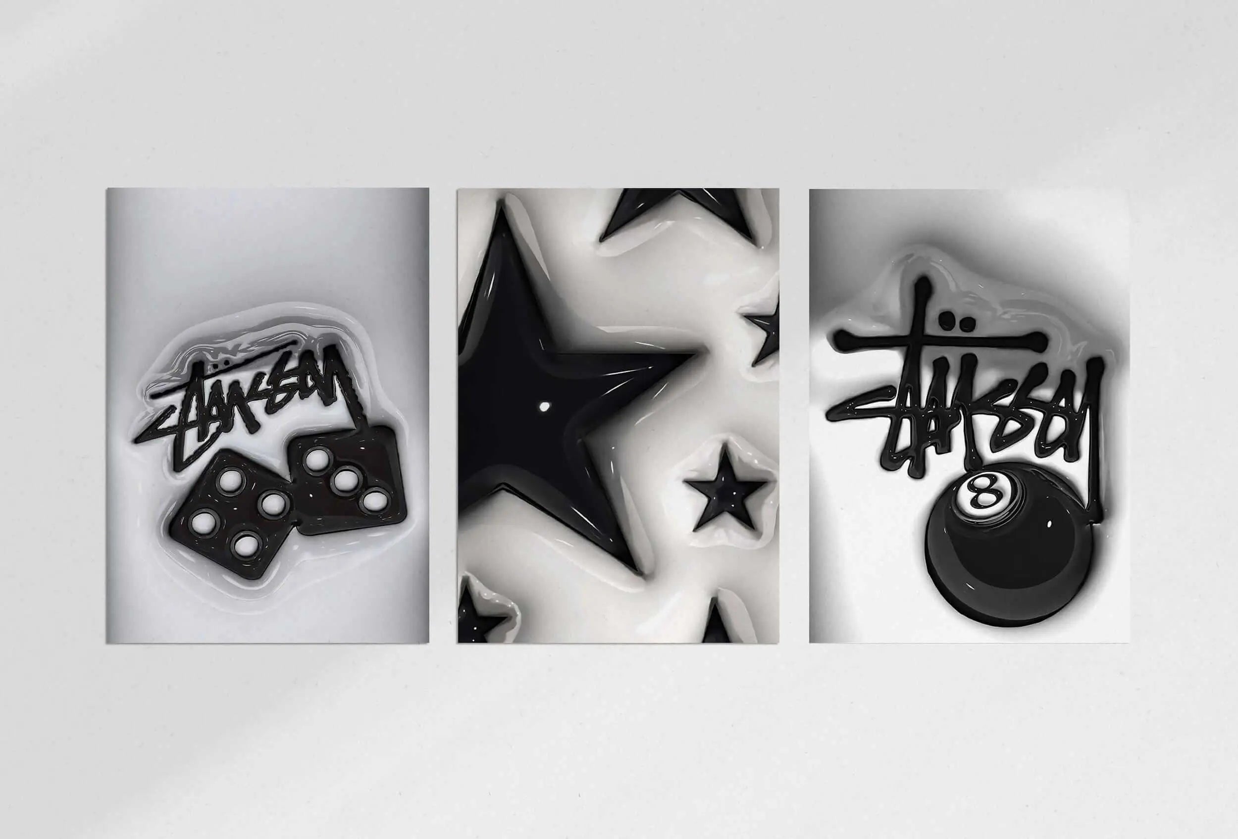 HAUS OF PRINTS HYPEBEAST Designer Poster Set of 3 - HYPEBEAST featuring HYPEBEAST Designer Poster design elements