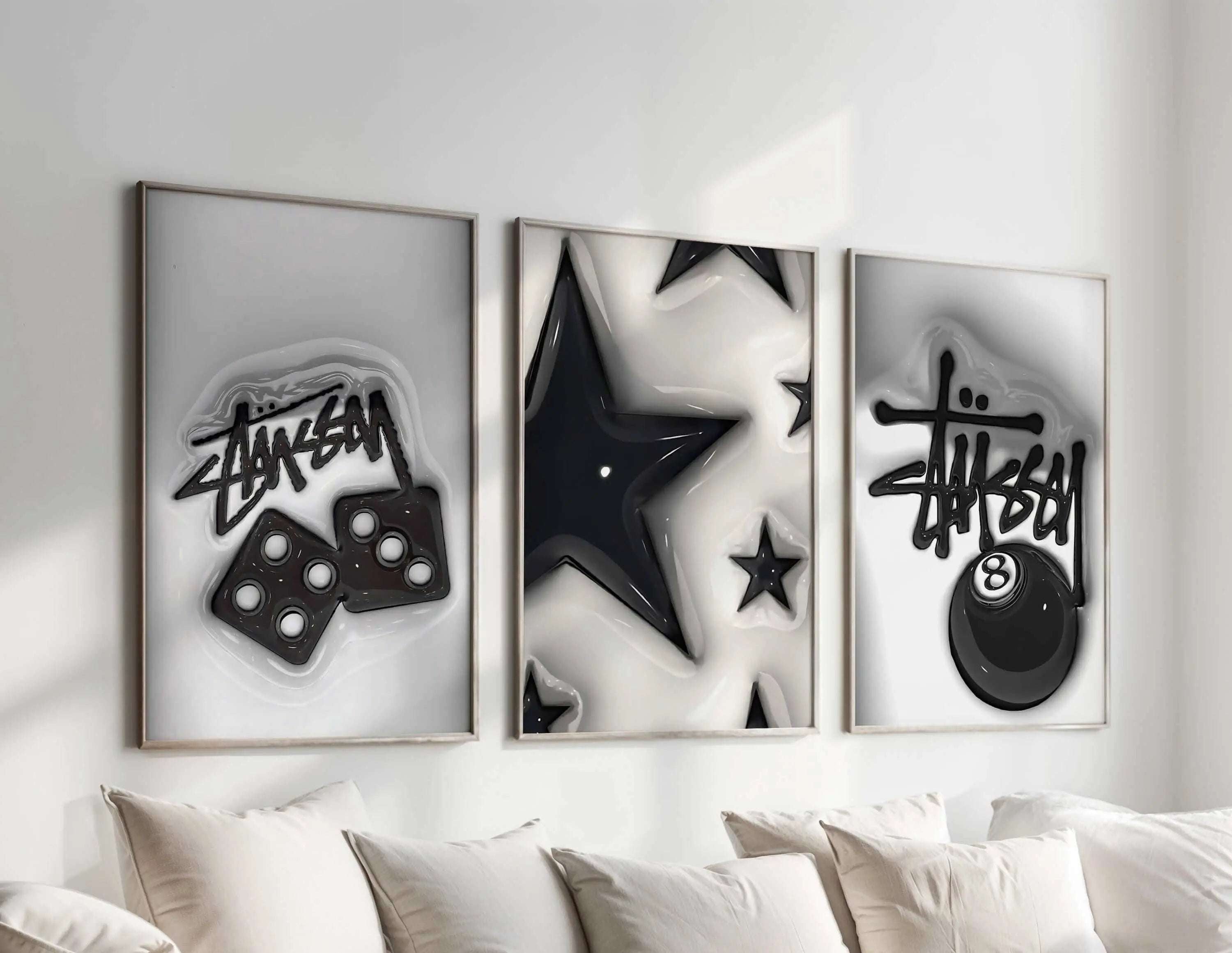 HAUS OF PRINTS HYPEBEAST Designer Poster Set of 3 - HYPEBEAST featuring HYPEBEAST Designer Poster design elements