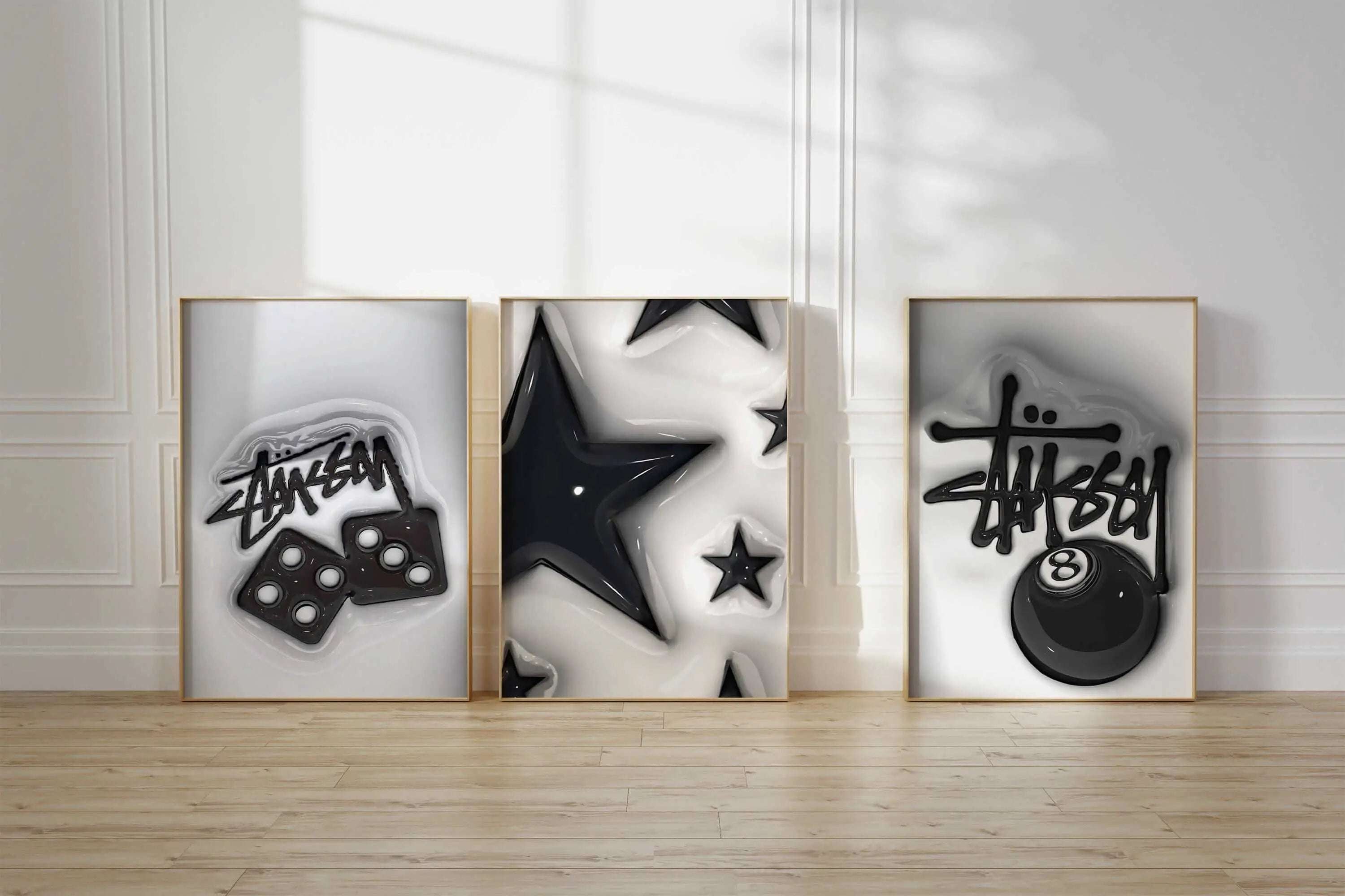 HAUS OF PRINTS HYPEBEAST Designer Poster Set of 3 - HYPEBEAST featuring HYPEBEAST Designer Poster design elements