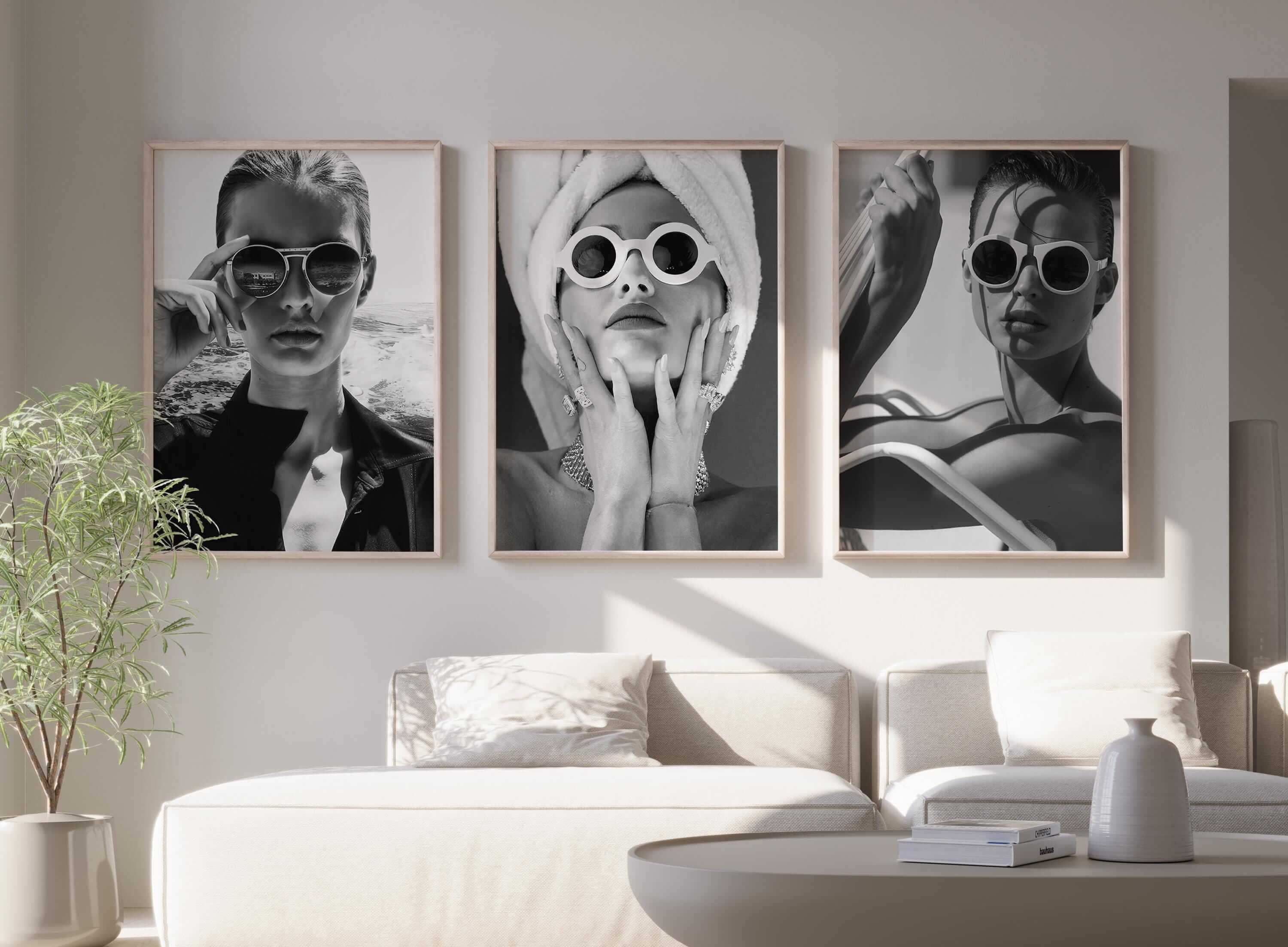 High Fashion Wall Art Set of 3 - Haus of Prints