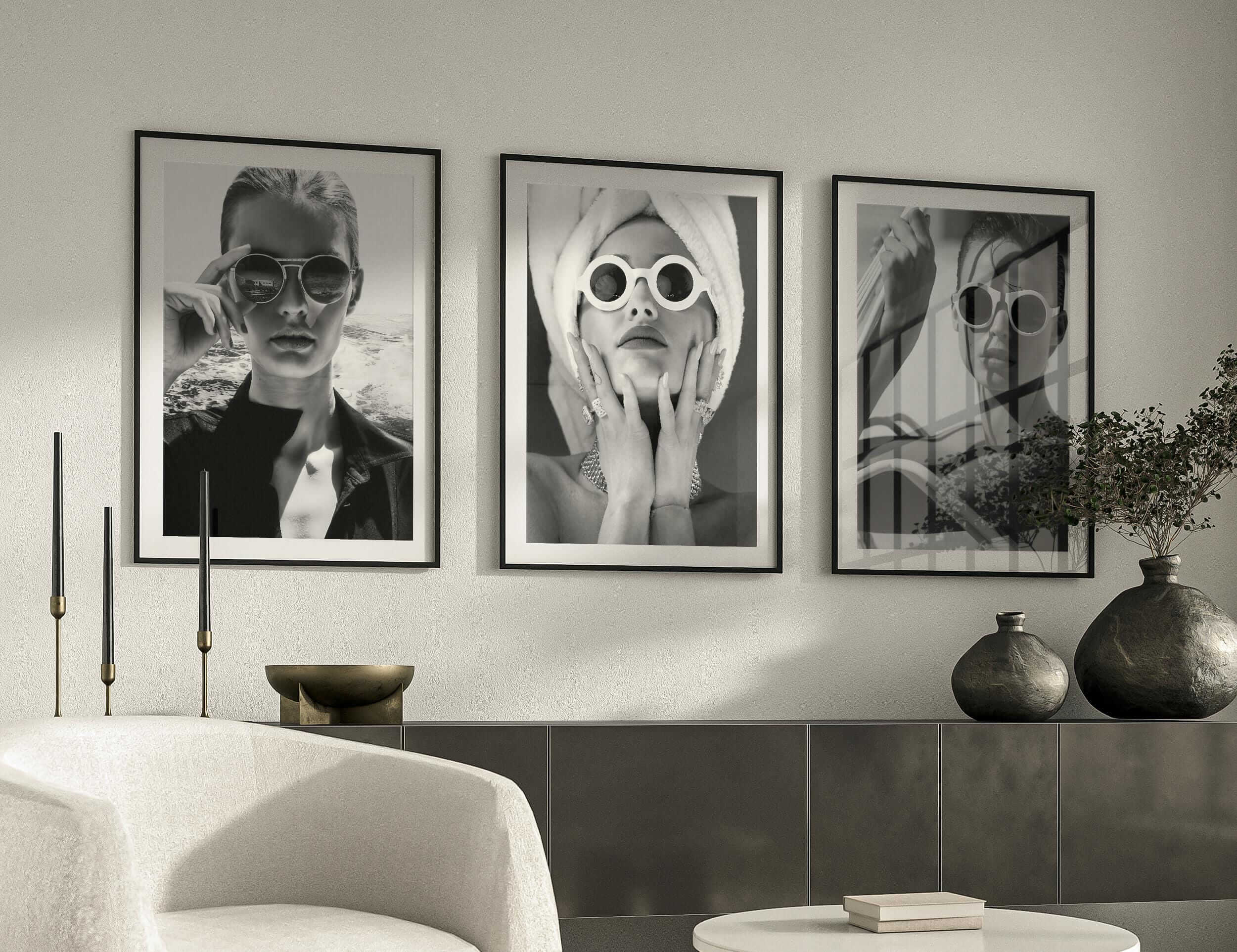 High Fashion Wall Art Set of 3 - Haus of Prints