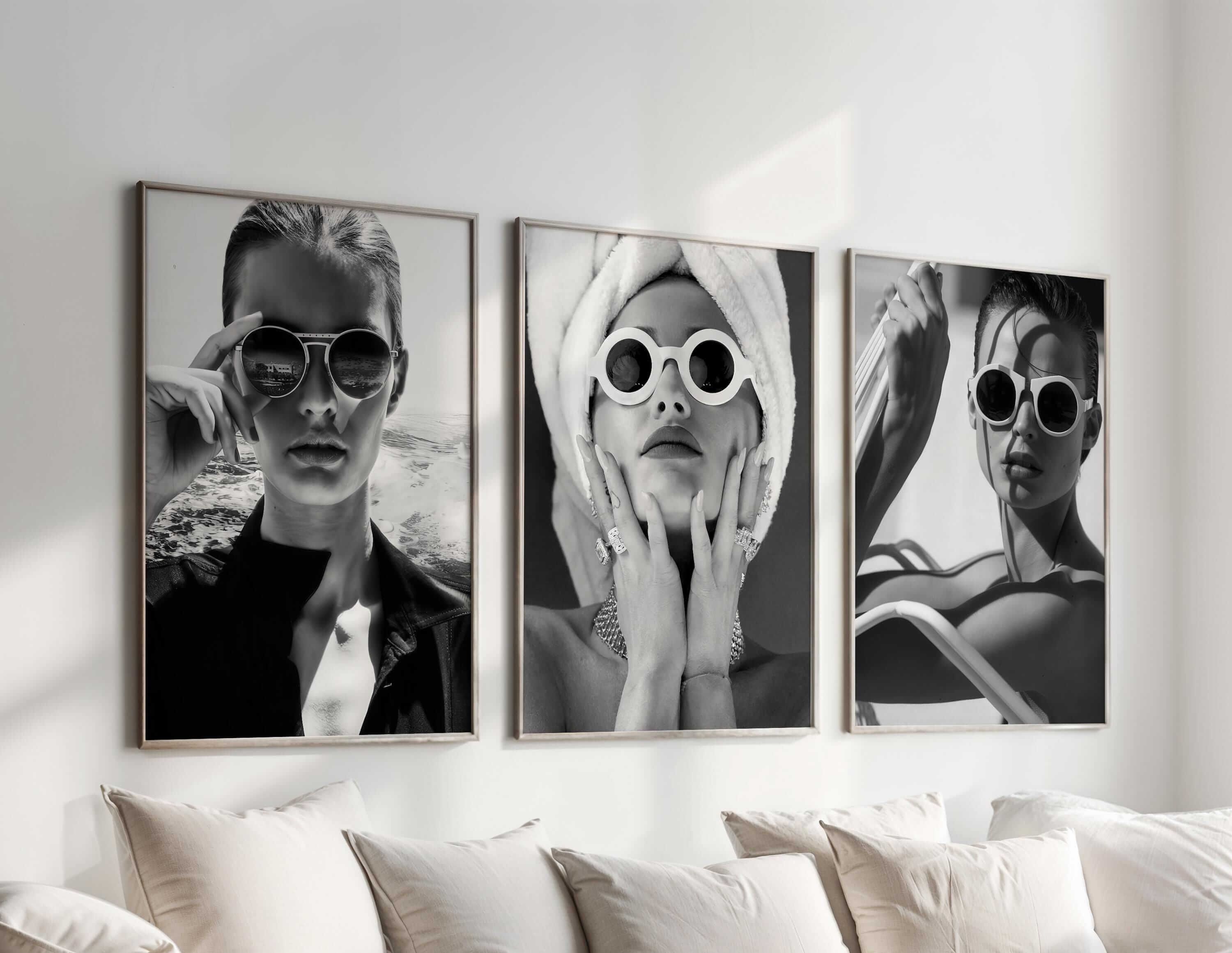 High Fashion Wall Art Set of 3 - Haus of Prints