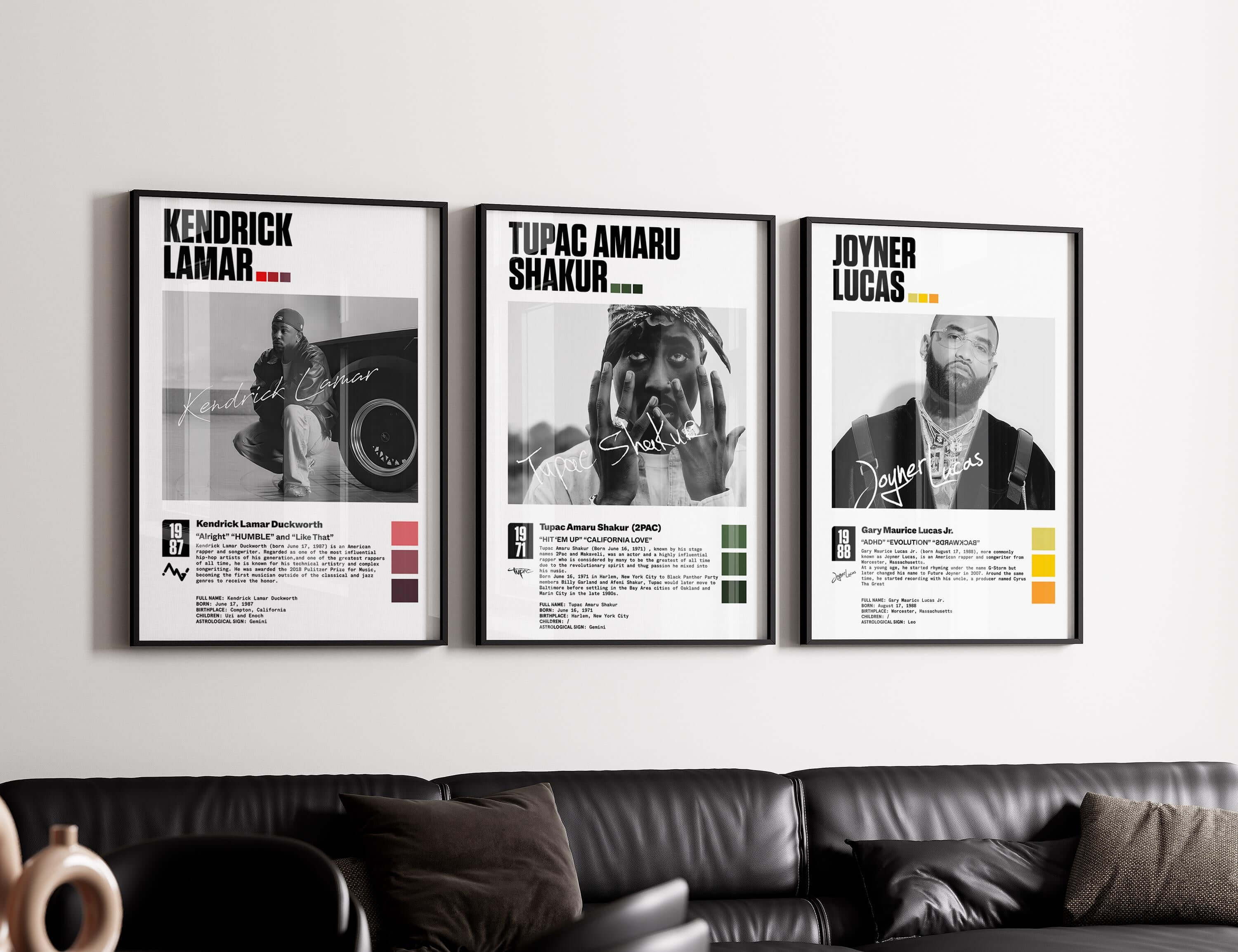 Hip Hop Album Cover Poster Set of 3 - Haus of Prints