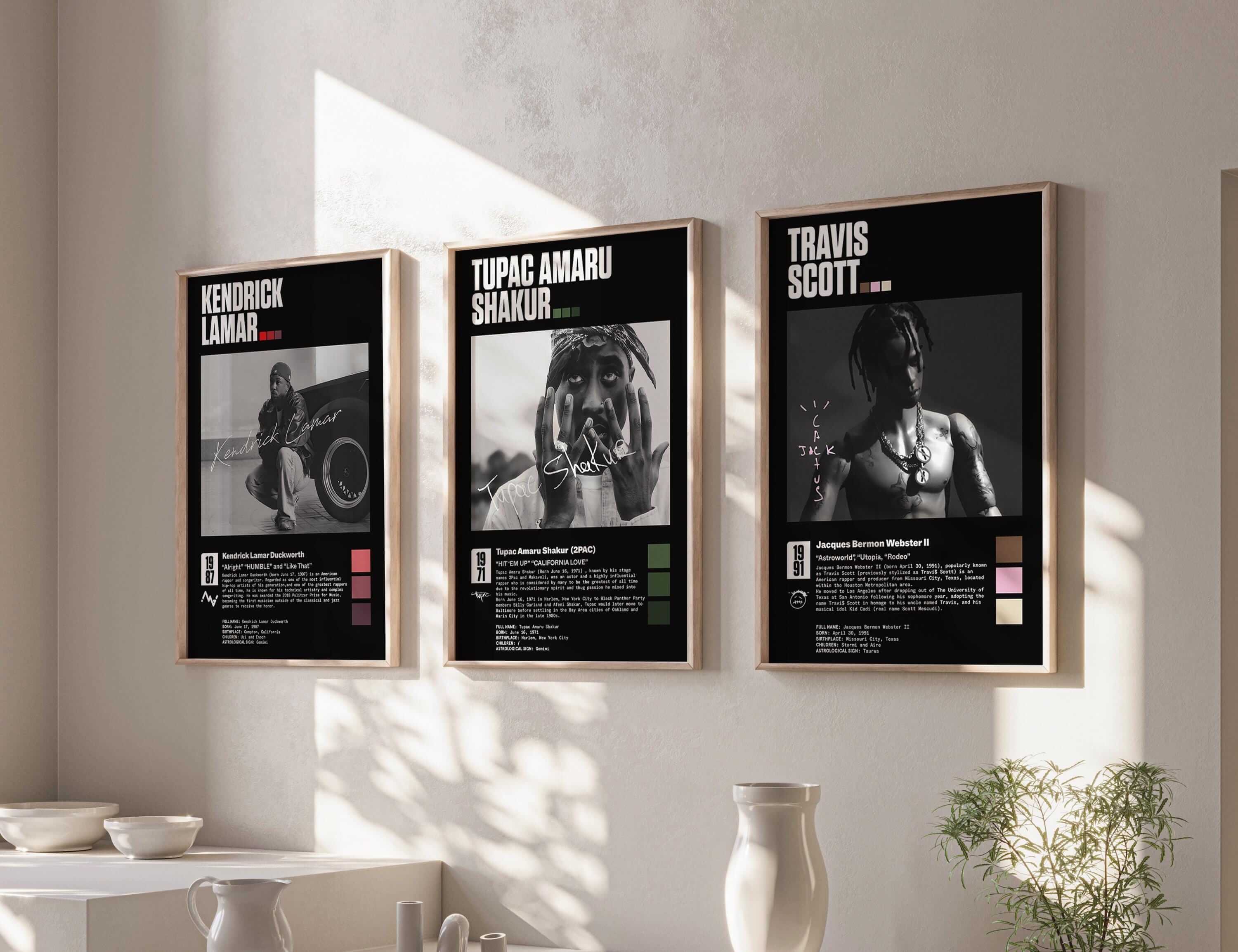 Hip Hop Rap Wall Art Set of 3 - Haus of Prints