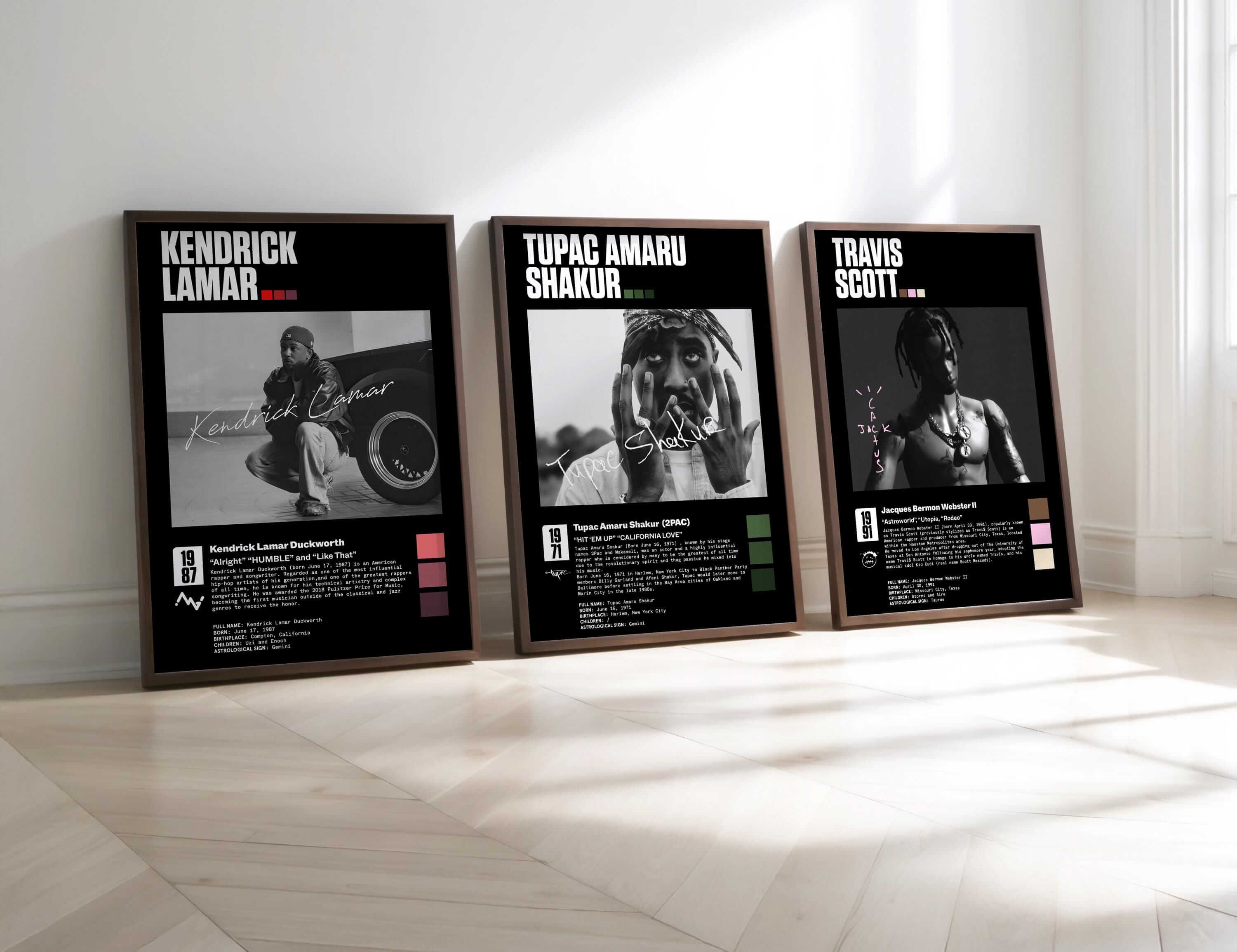 Hip Hop Rap Wall Art Set of 3 - Haus of Prints