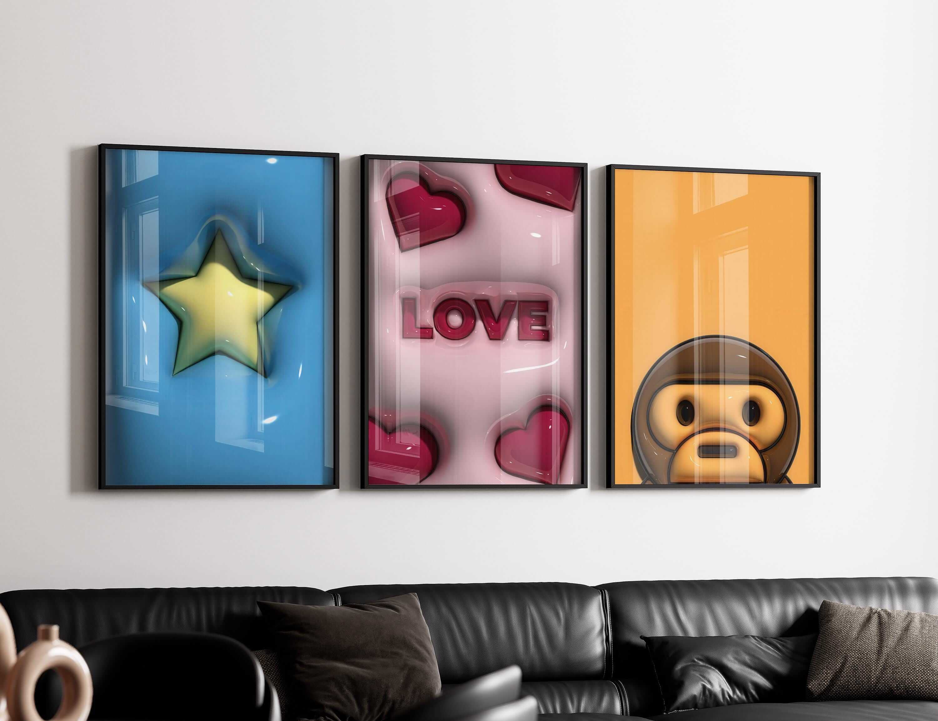 Hypebeast 3D Art Prints Set of 12 - Haus of Prints