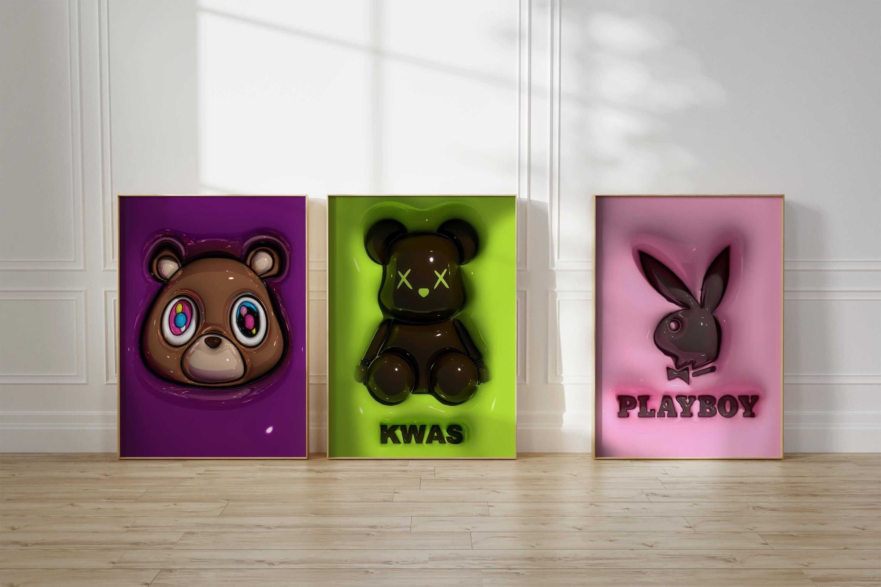Hypebeast 3D Poster Set of 3 - Haus of Prints