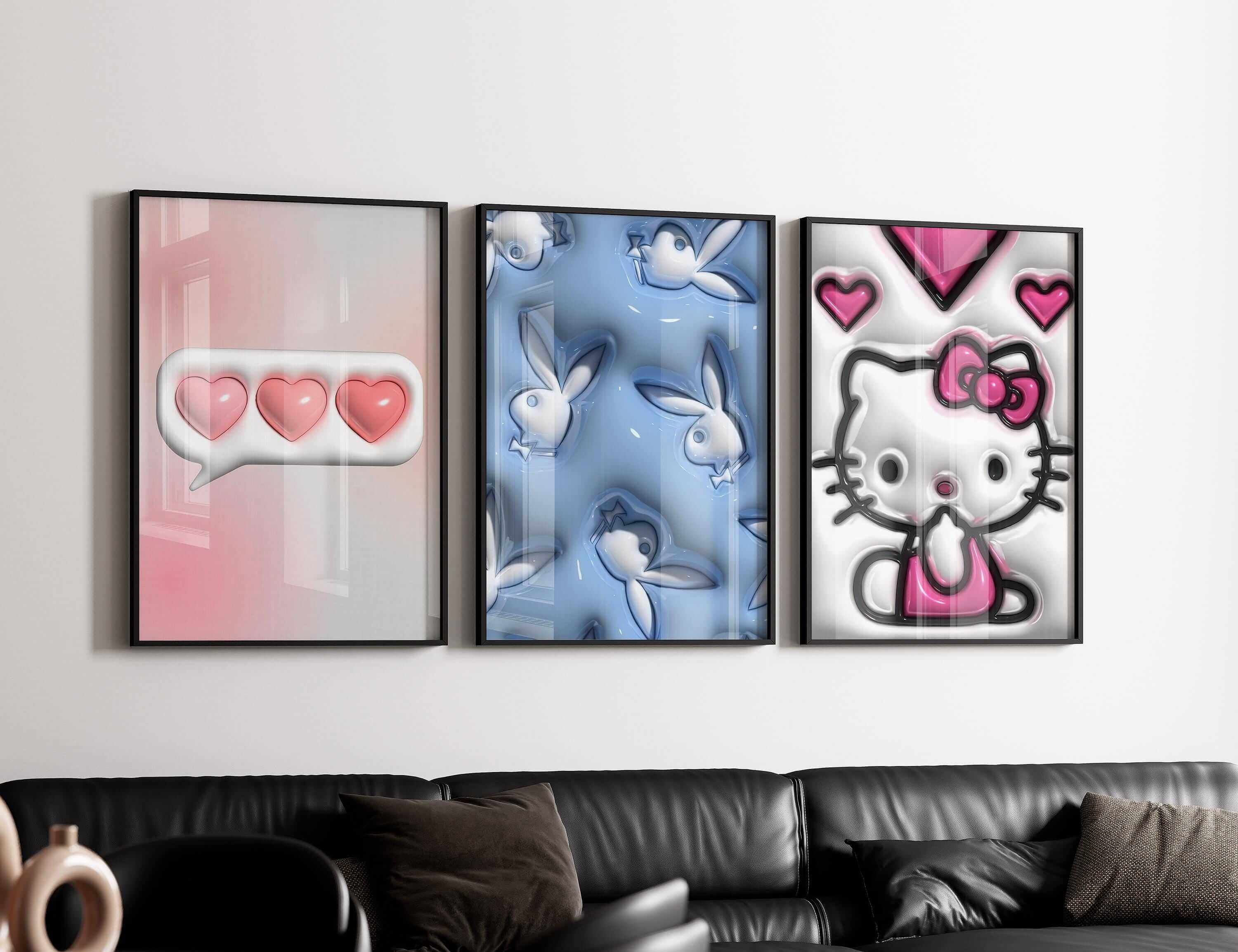 Hypebeast 3D Poster Set of 3 - Haus of Prints