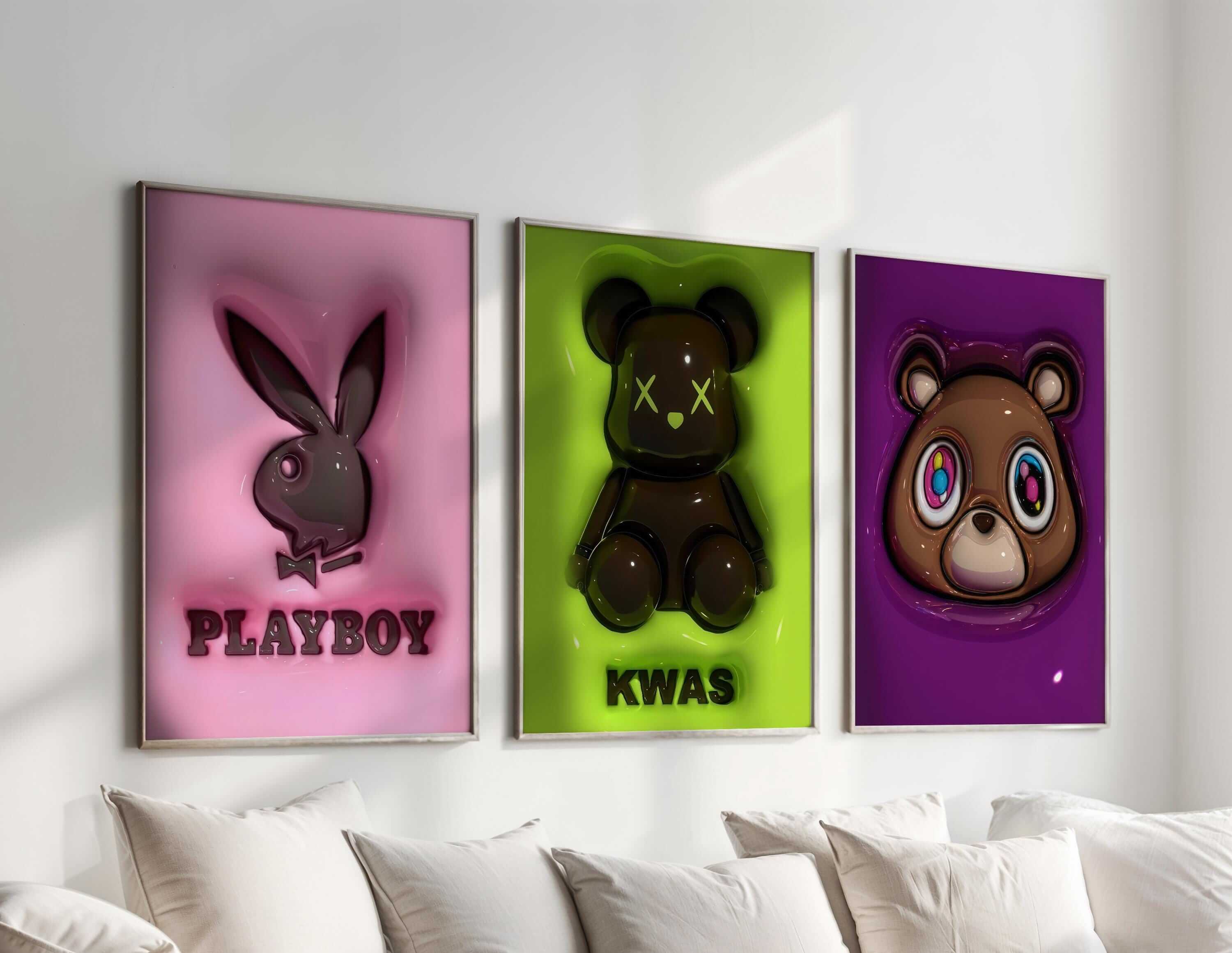 Hypebeast 3D Poster Set of 3 - Haus of Prints