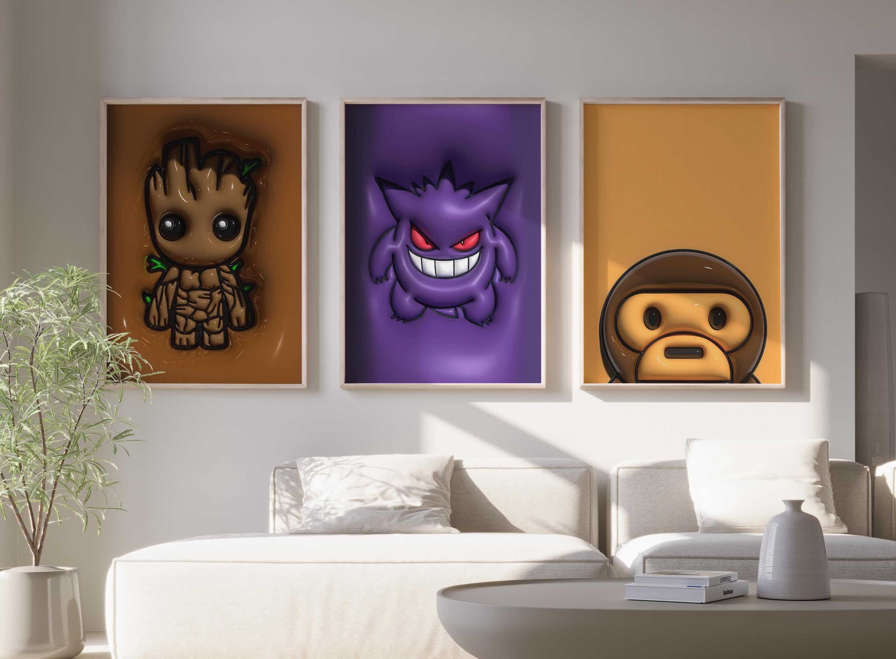 Hypebeast 3D Poster Set of 3 - Haus of Prints