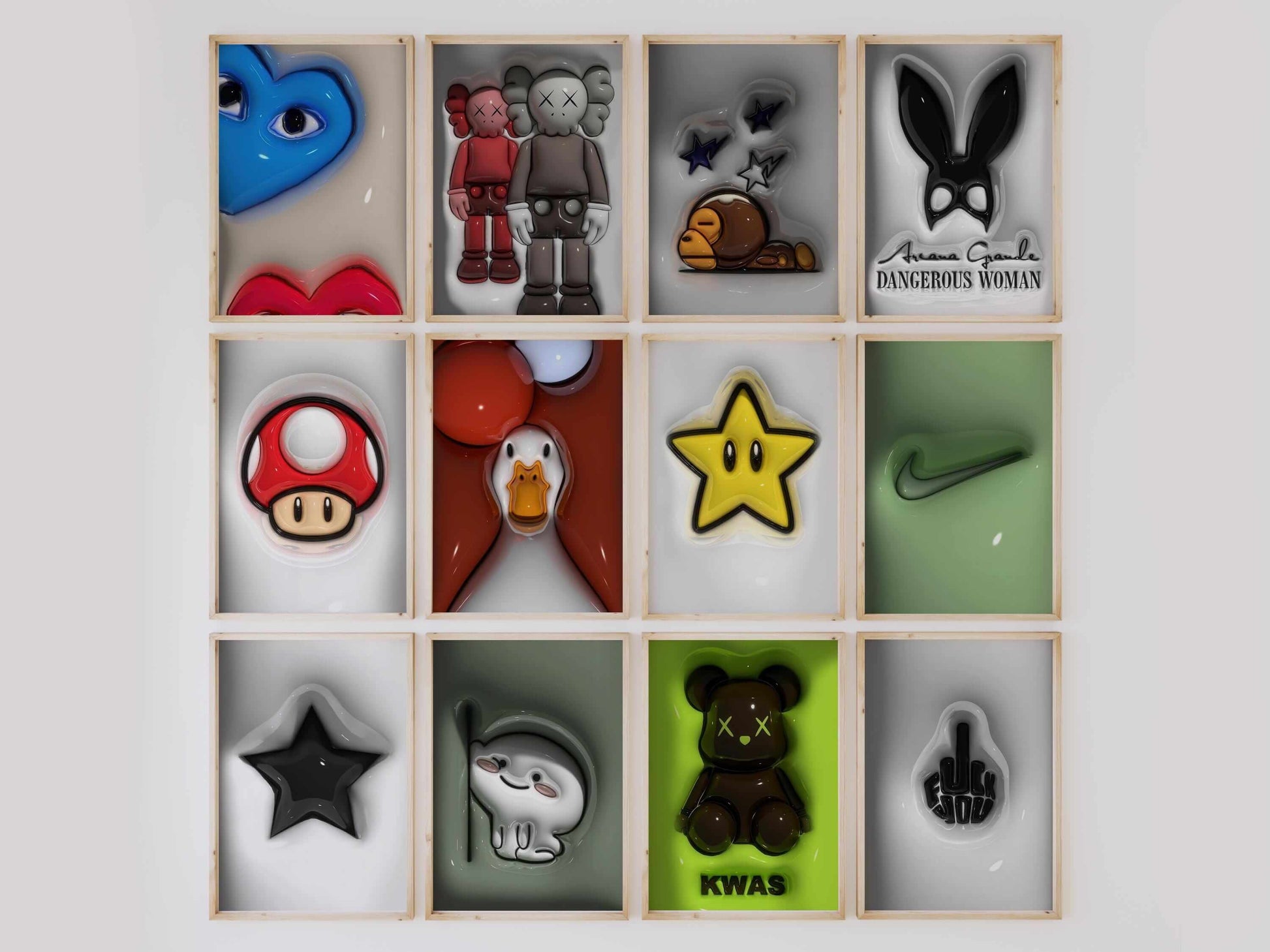 Hypebeast Fashion Wall Art Prints Set of 12 - Haus of Prints
