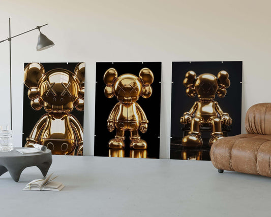 Hypebeast Gold Posters Set of 3 - Haus of Prints