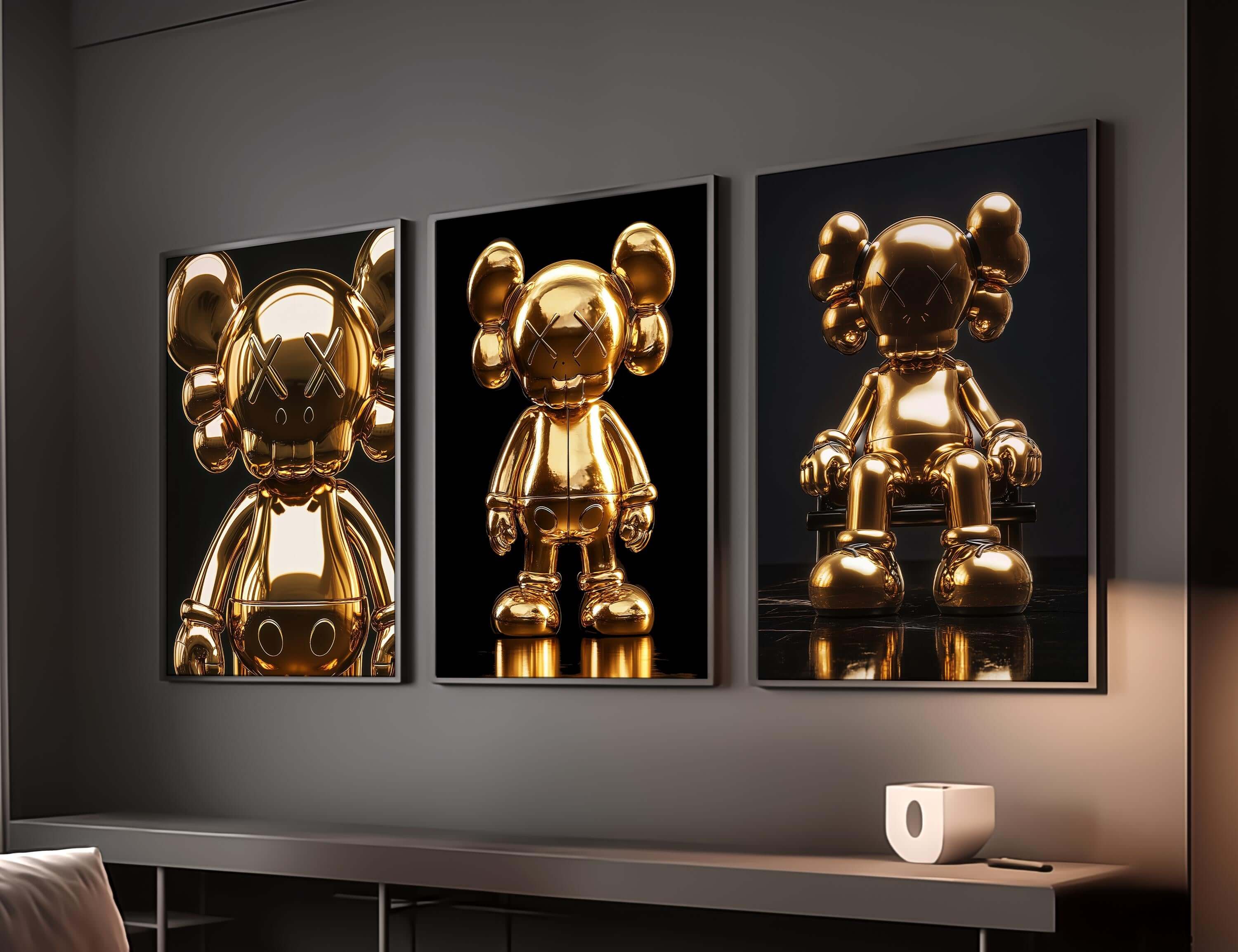 Hypebeast Gold Posters Set of 3 - Haus of Prints