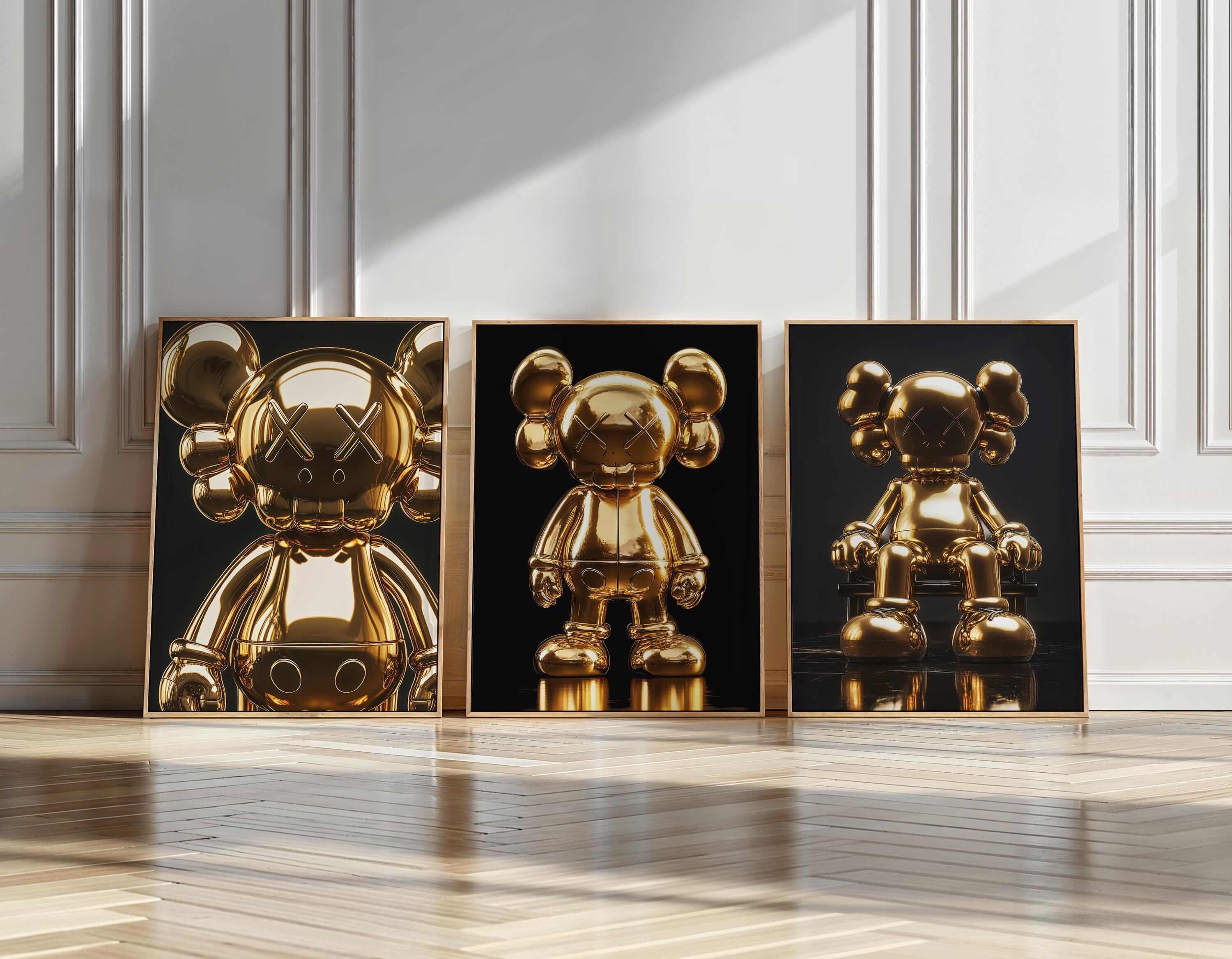 Hypebeast Gold Posters Set of 3 - Haus of Prints