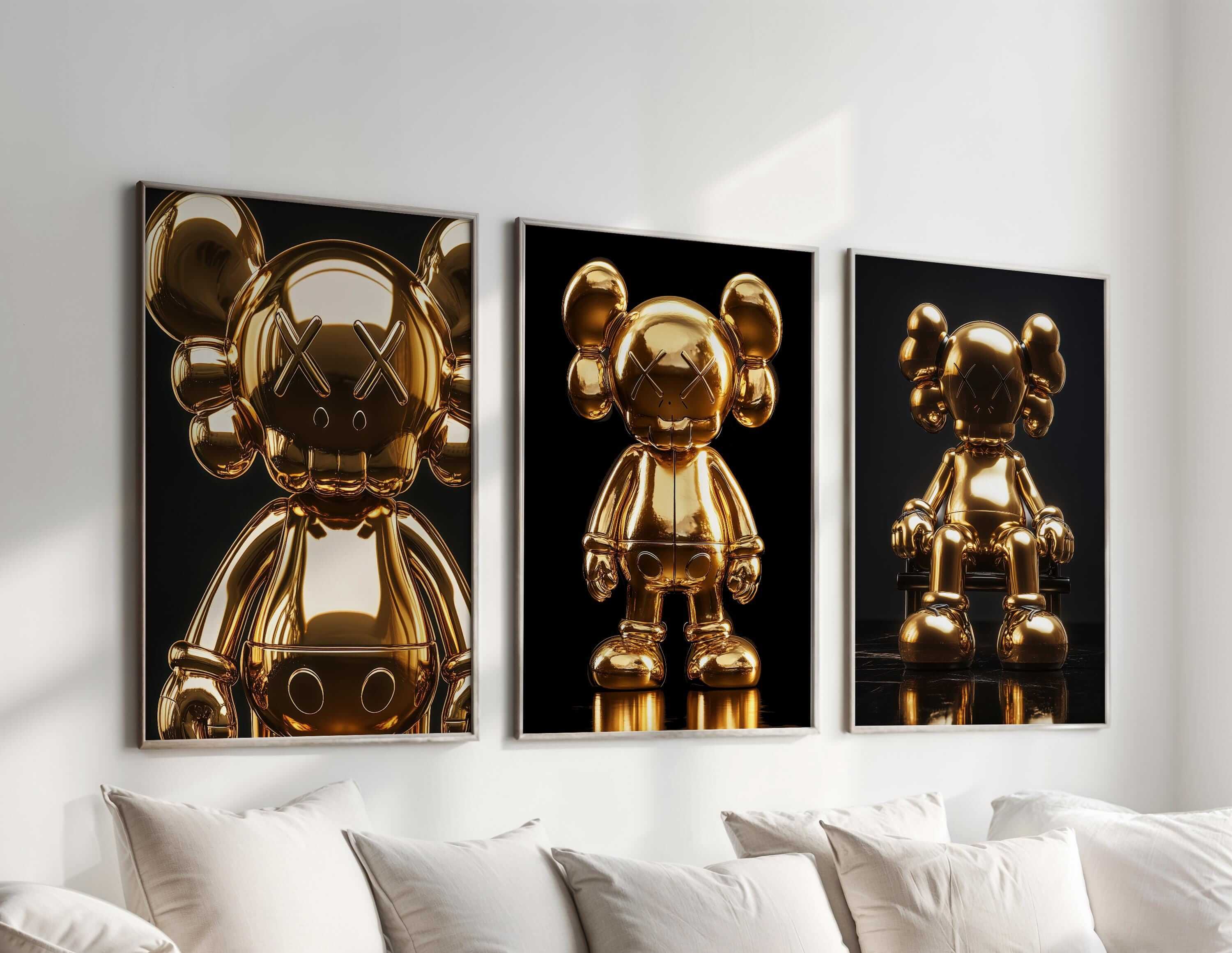 Hypebeast Gold Posters Set of 3 - Haus of Prints