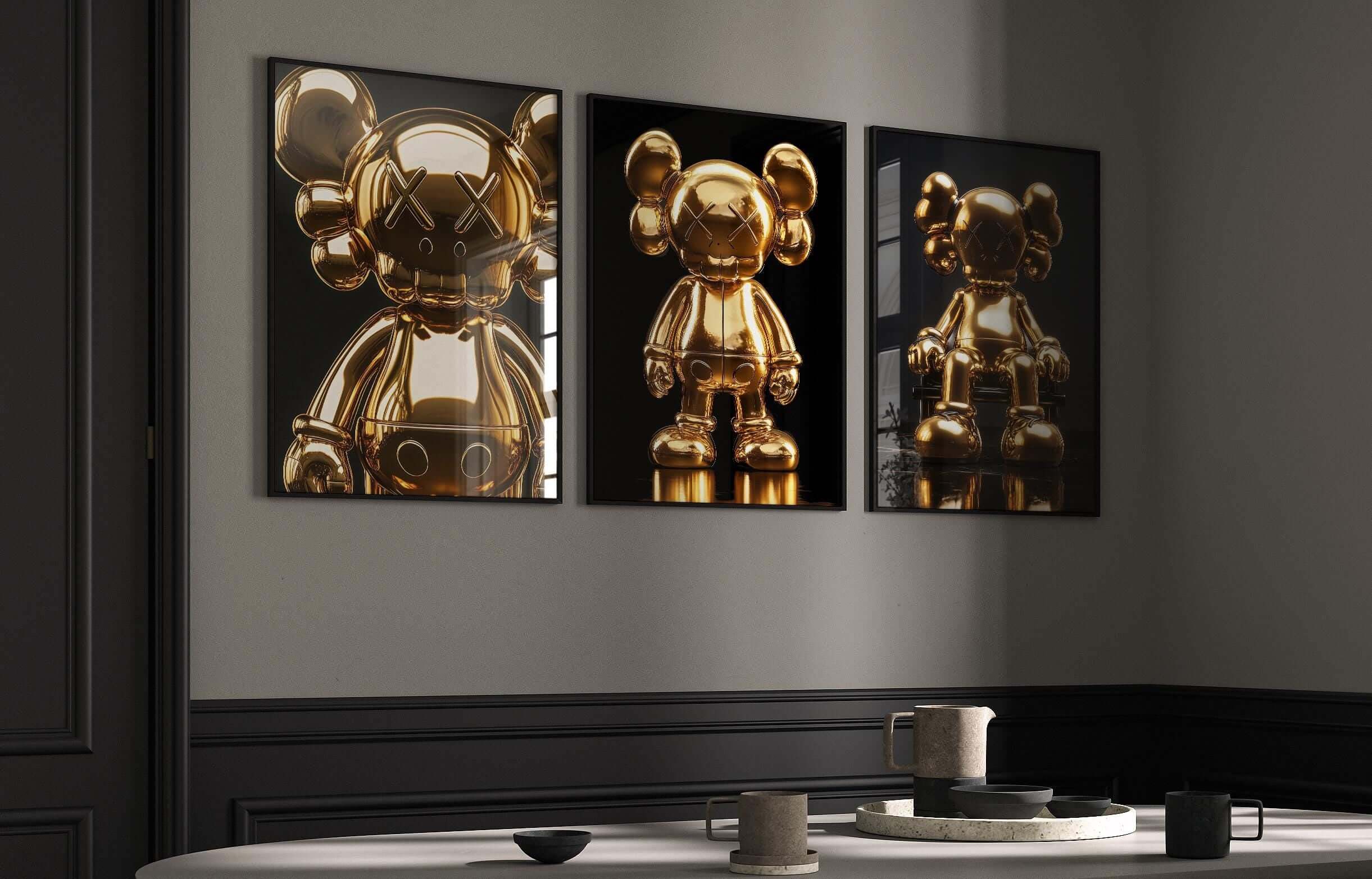Hypebeast Gold Posters Set of 3 - Haus of Prints