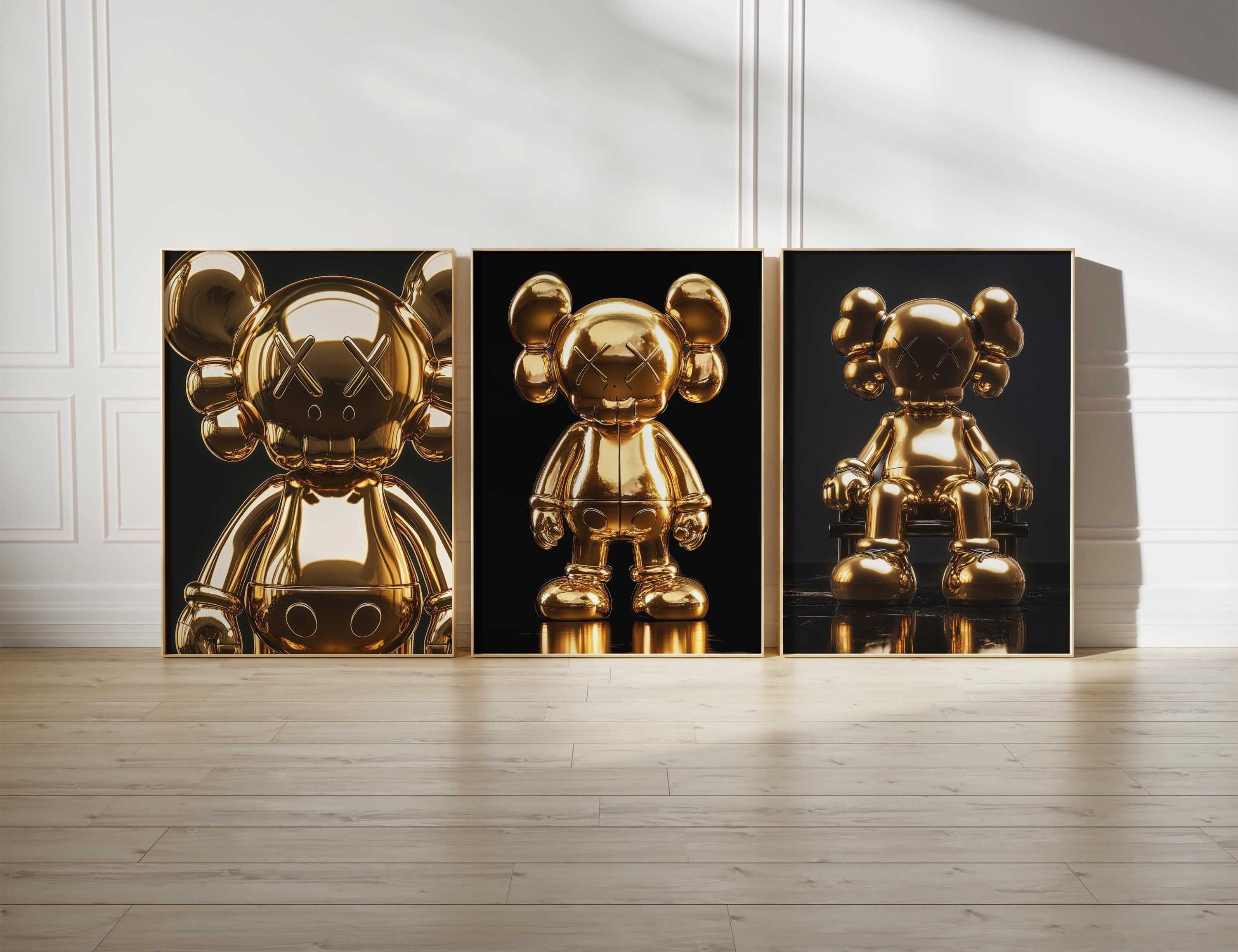 Hypebeast Gold Posters Set of 3 - Haus of Prints
