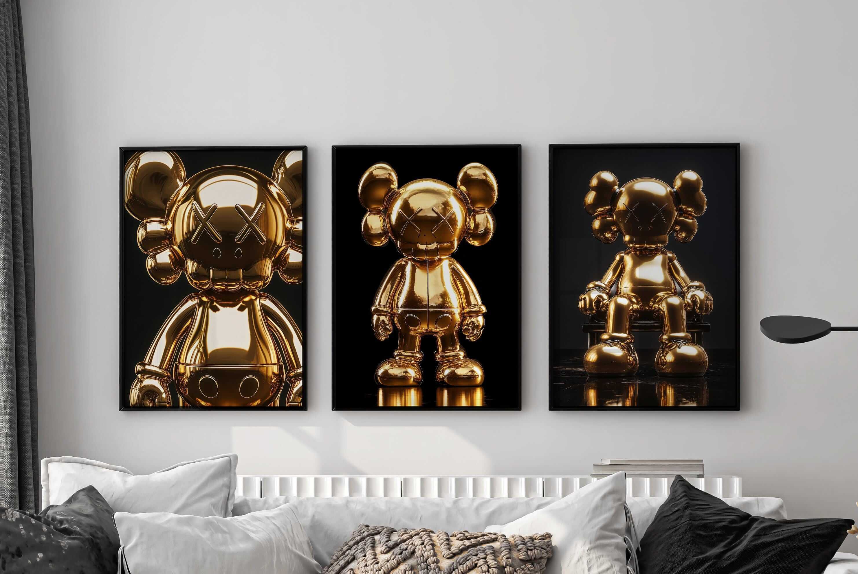 Hypebeast Gold Posters Set of 3 - Haus of Prints