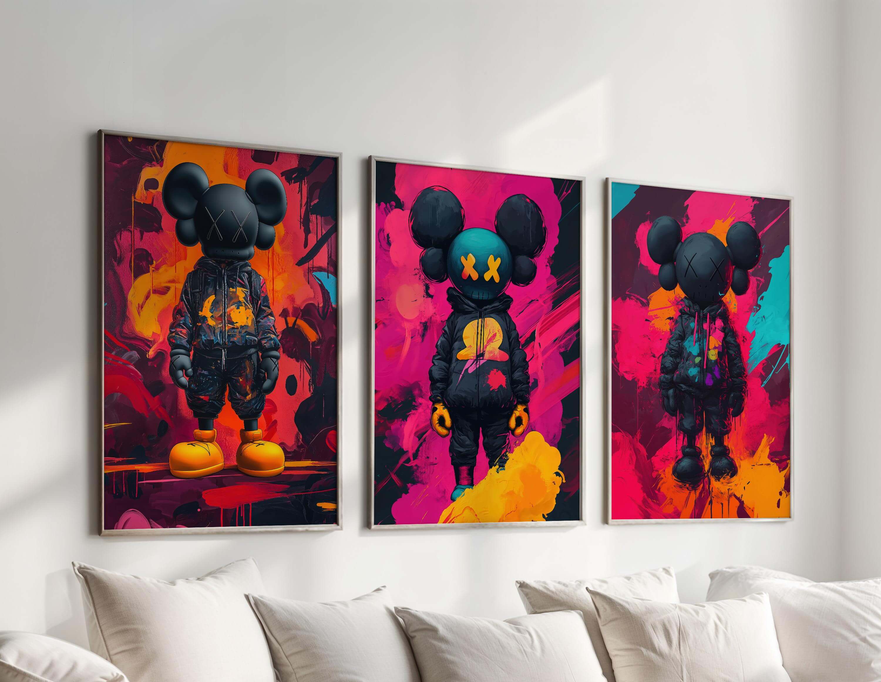 Hypebeast Graffiti Wall Art Set of 3 - Haus of Prints