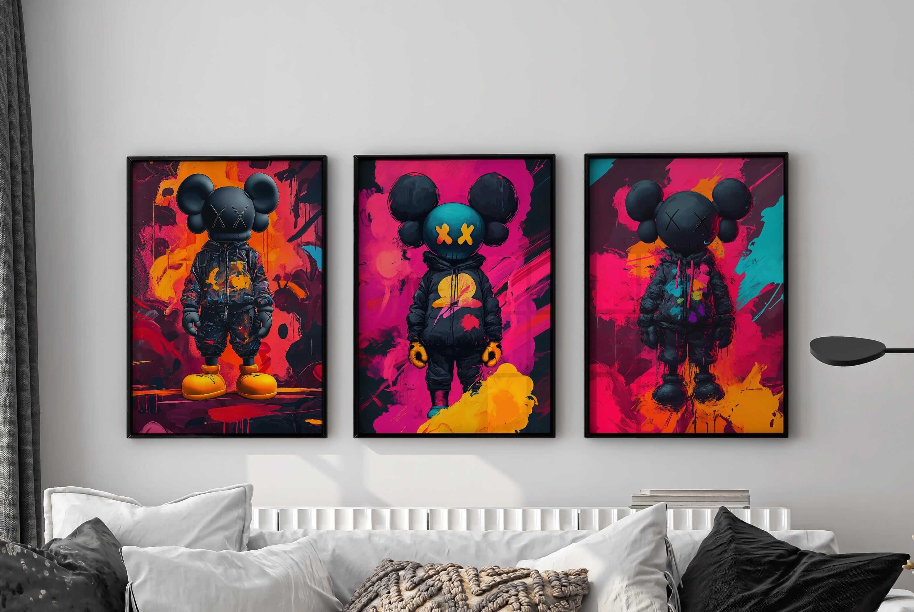 Hypebeast Graffiti Wall Art Set of 3 - Haus of Prints