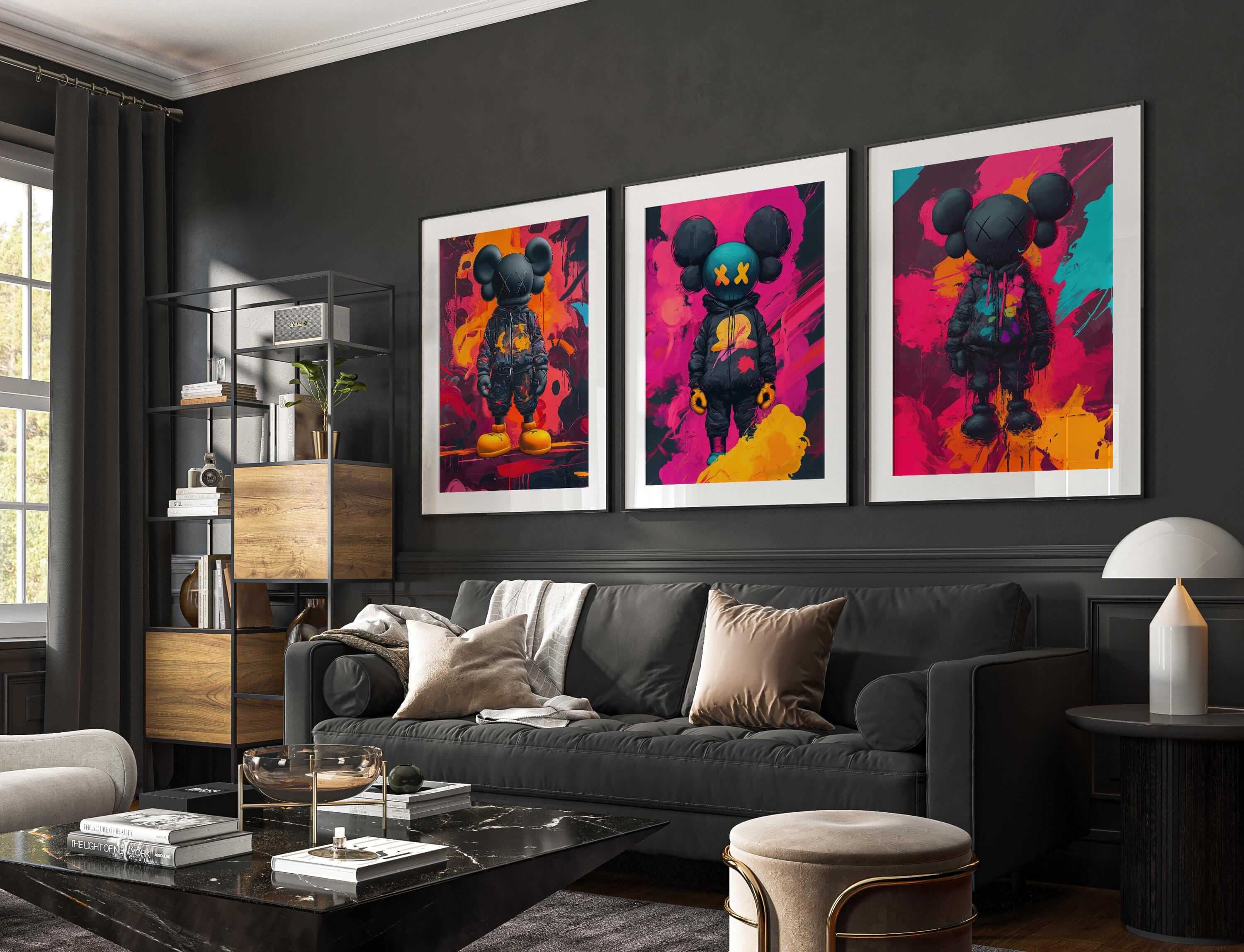 Hypebeast Graffiti Wall Art Set of 3 - Haus of Prints
