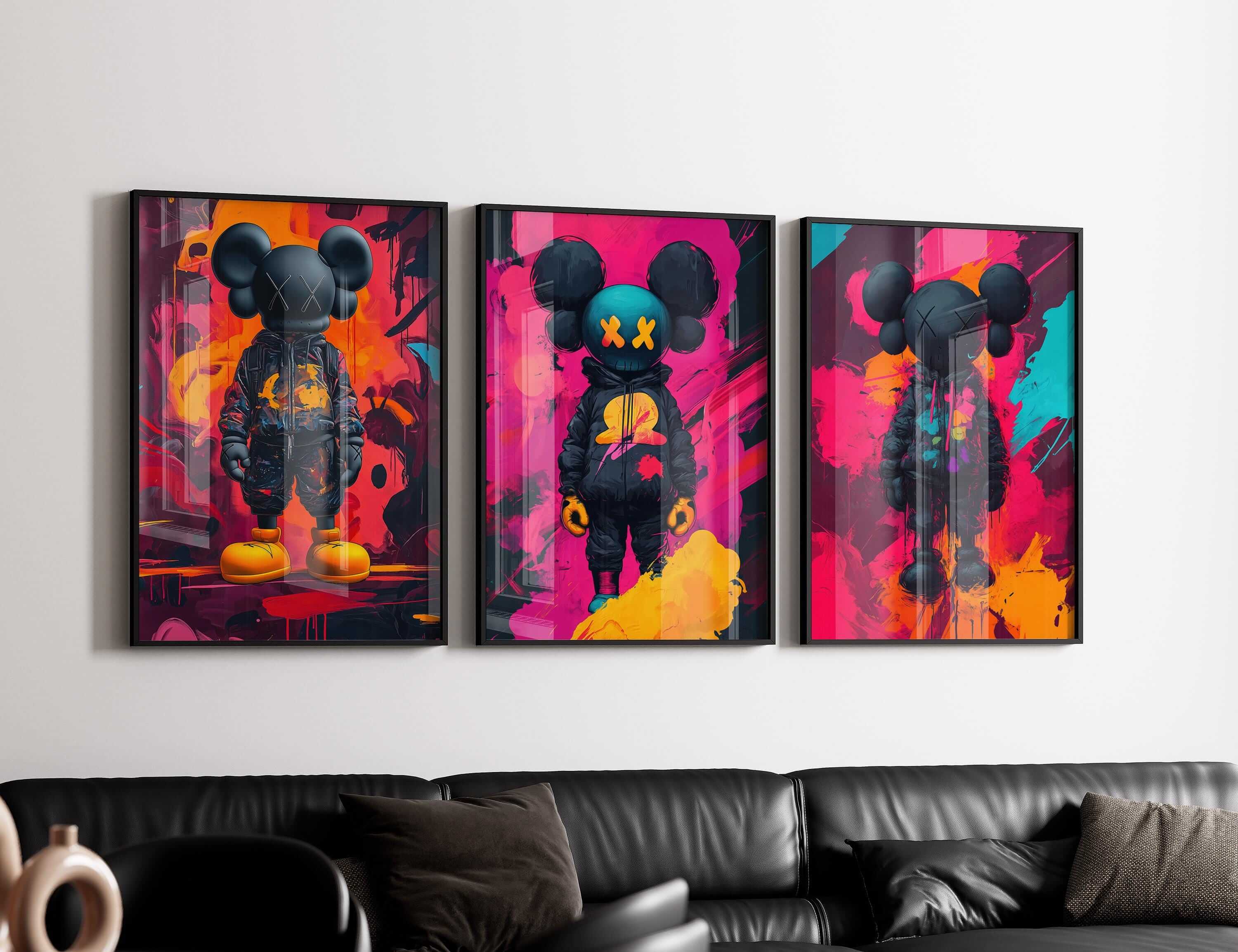 Hypebeast Graffiti Wall Art Set of 3 - Haus of Prints
