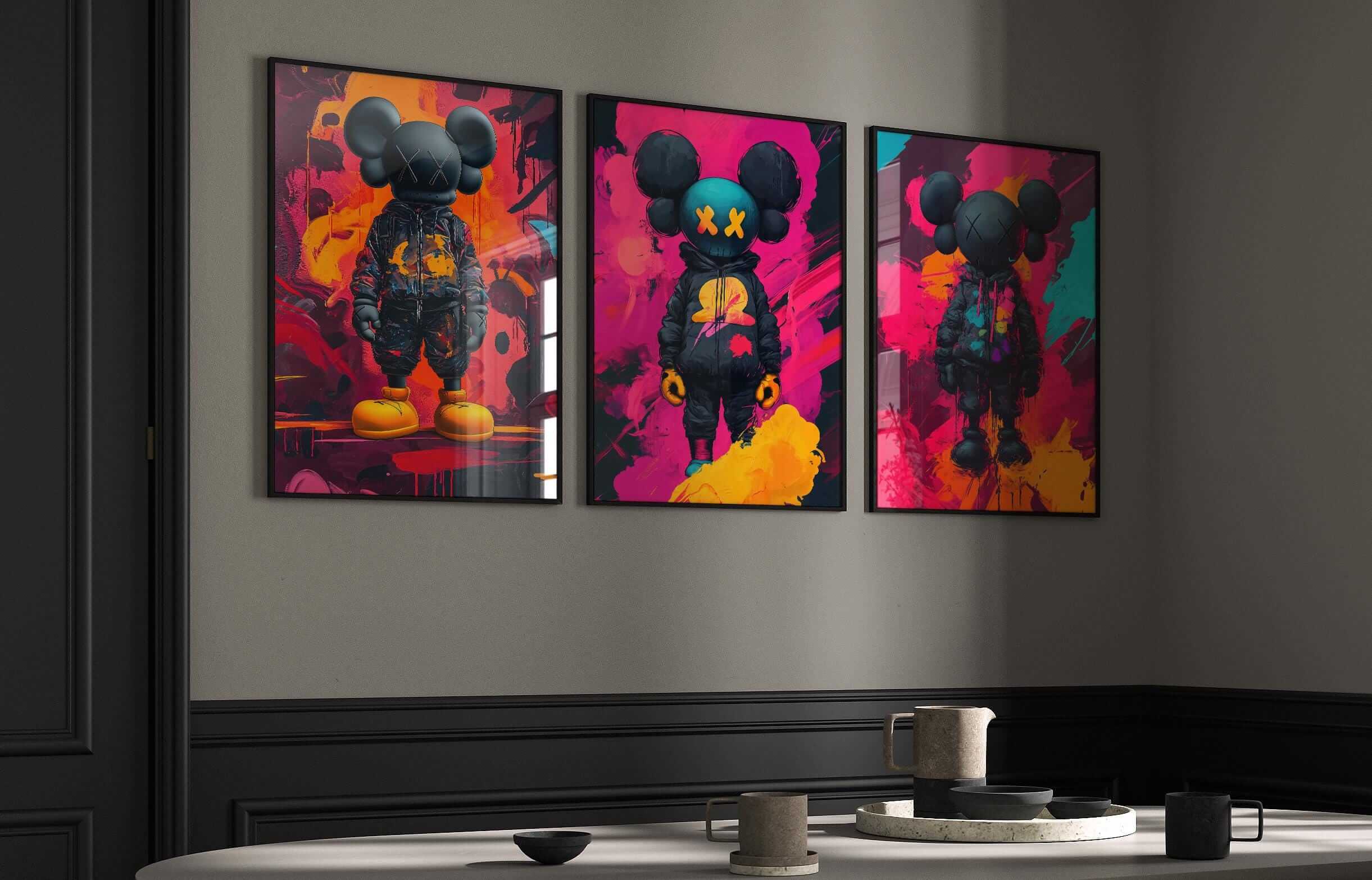 Hypebeast Graffiti Wall Art Set of 3 - Haus of Prints