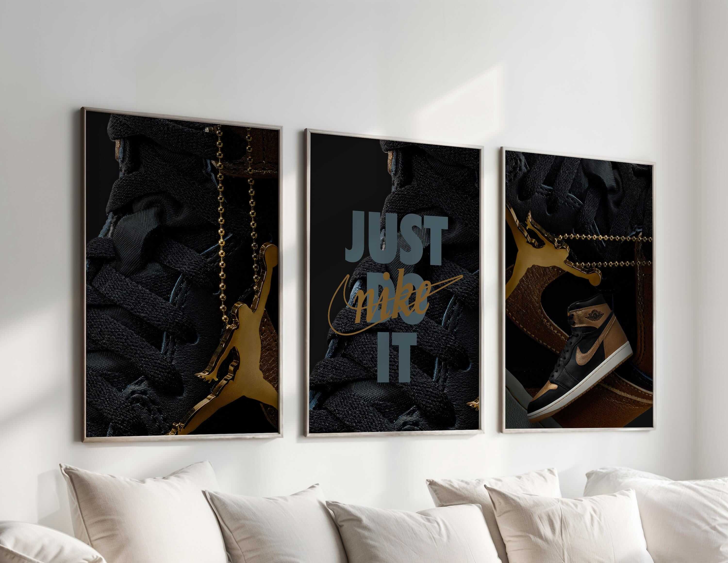 Hypebeast Nike Sneaker Wall Art Set of 3 - Haus of Prints
