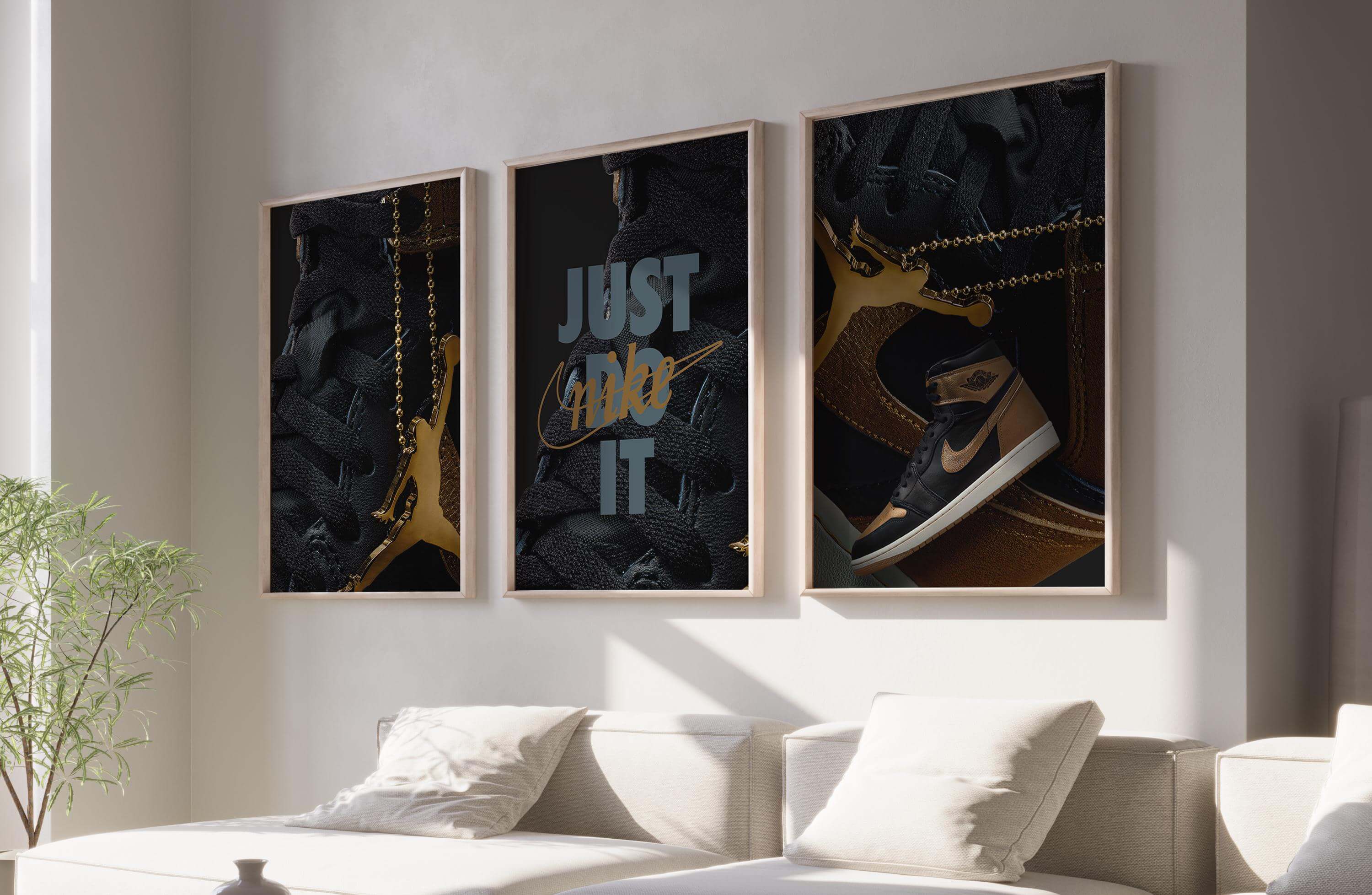 Hypebeast Nike Sneaker Wall Art Set of 3 - Haus of Prints