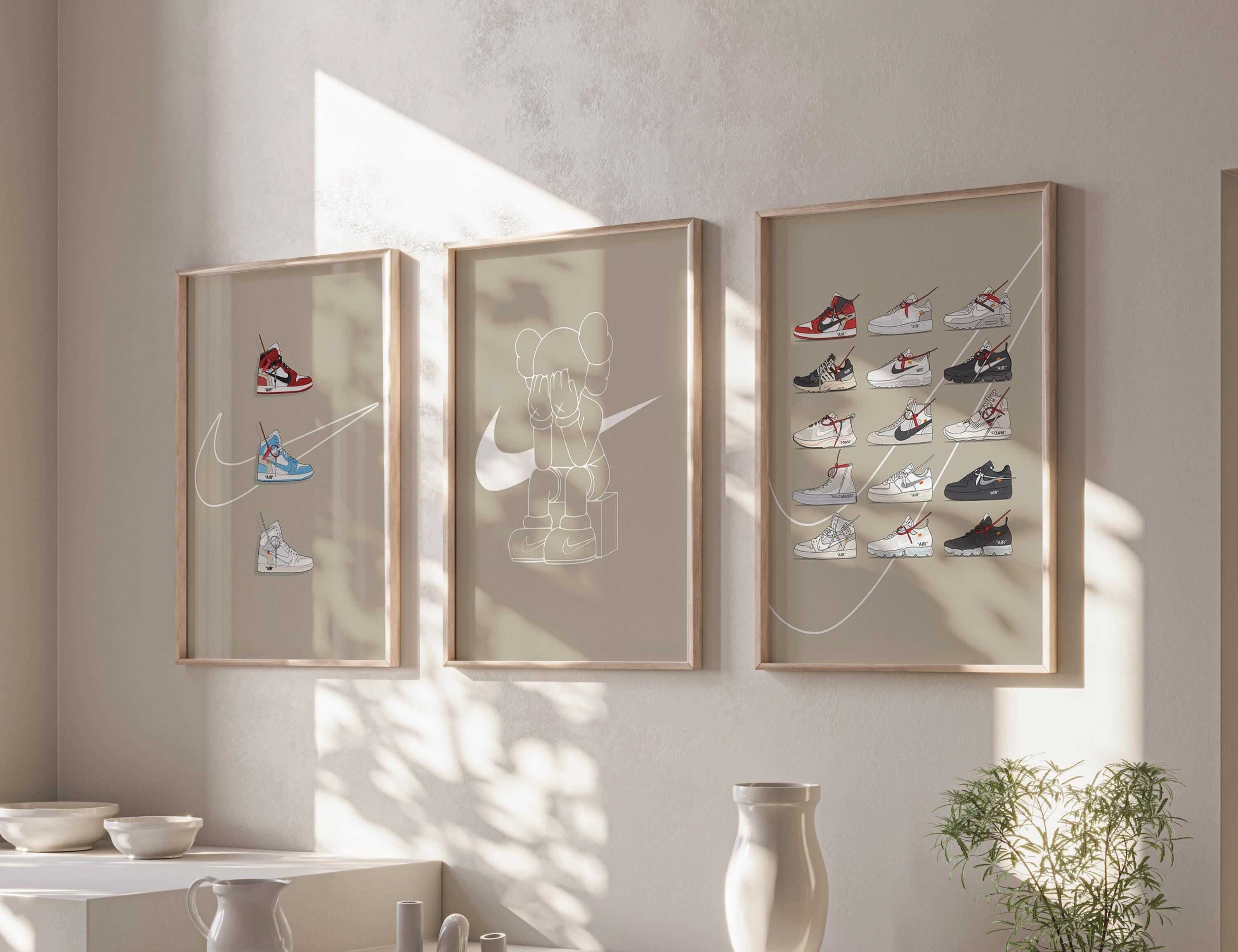 Hypebeast Sneaker Art Poster Set of 3 - Haus of Prints