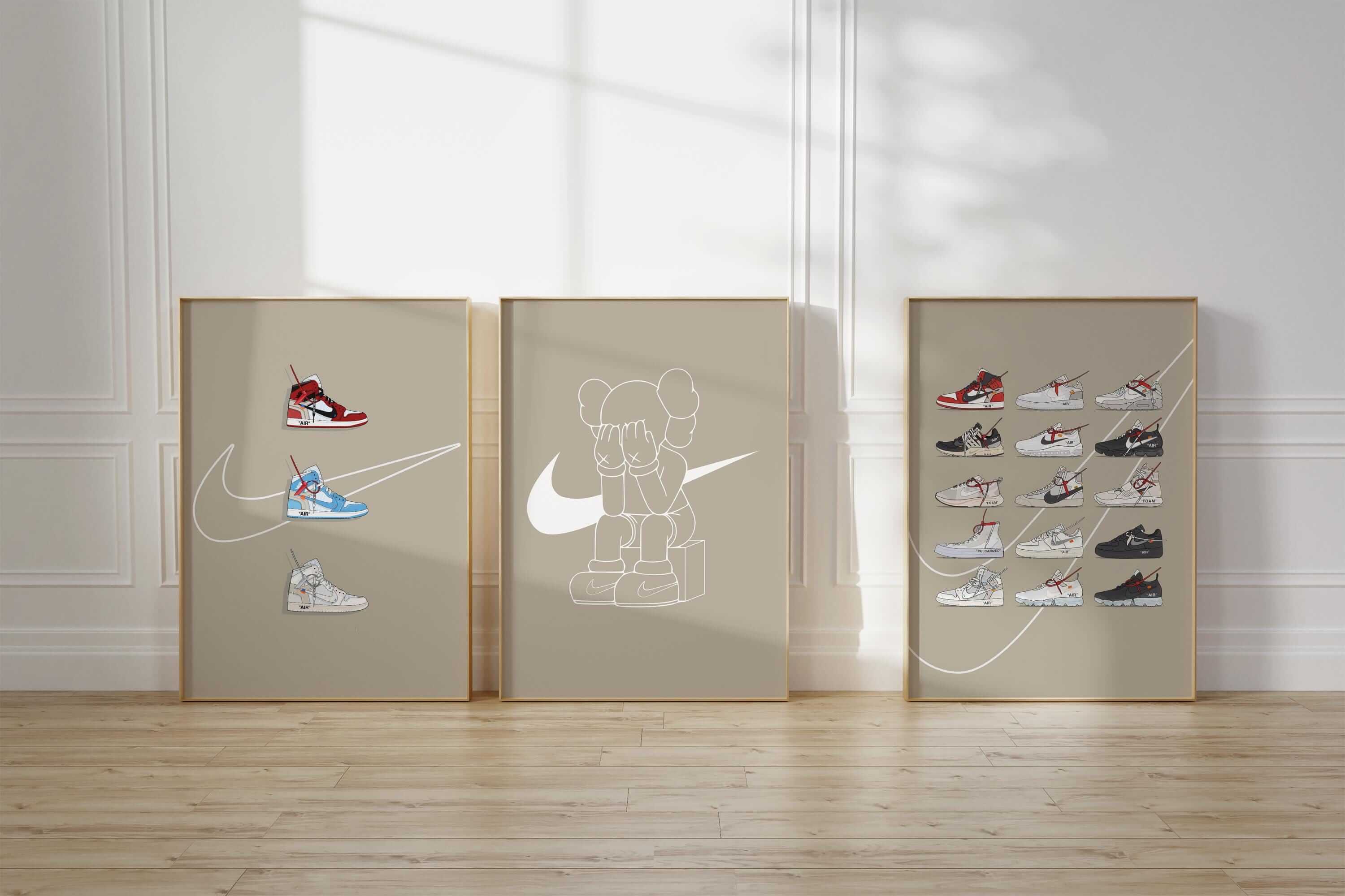 Hypebeast Sneaker Art Poster Set of 3 - Haus of Prints