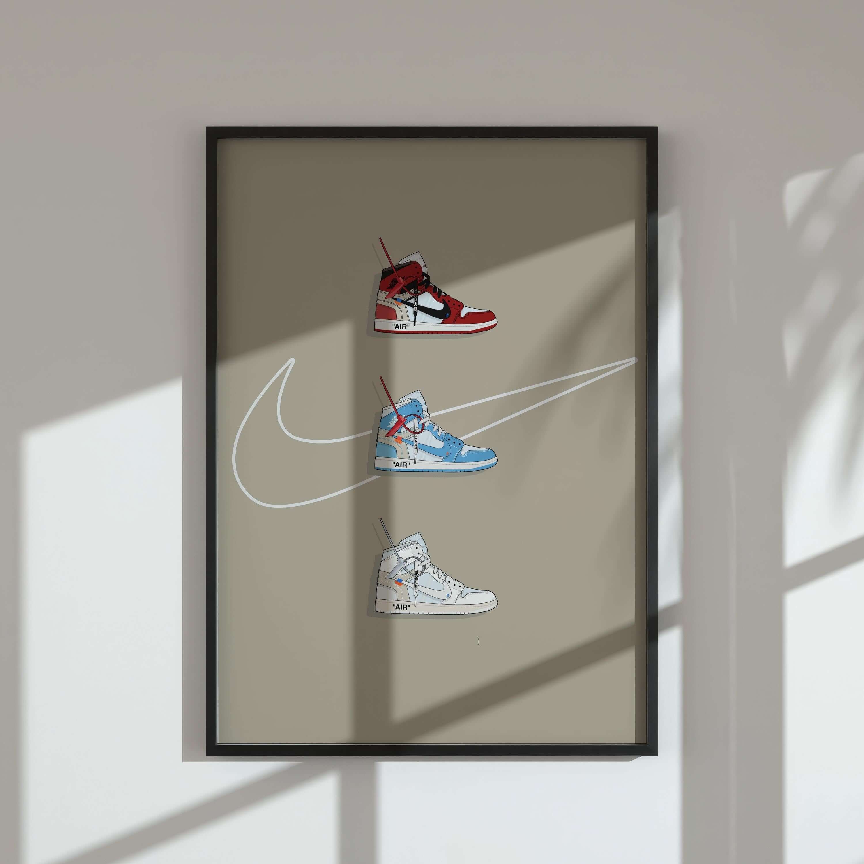 Hypebeast Sneaker Art Poster Set of 3 - Haus of Prints