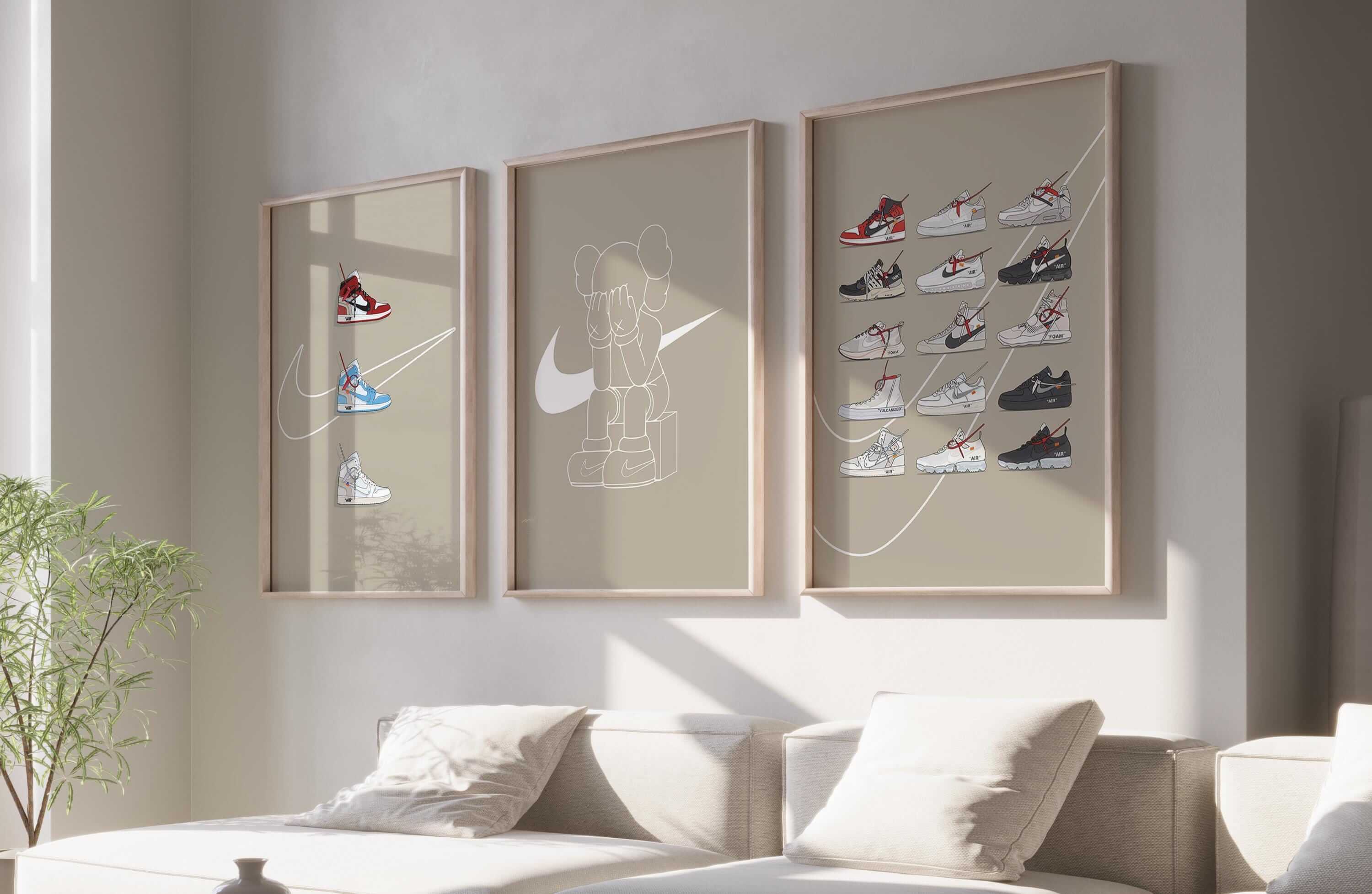 Hypebeast Sneaker Art Poster Set of 3 - Haus of Prints