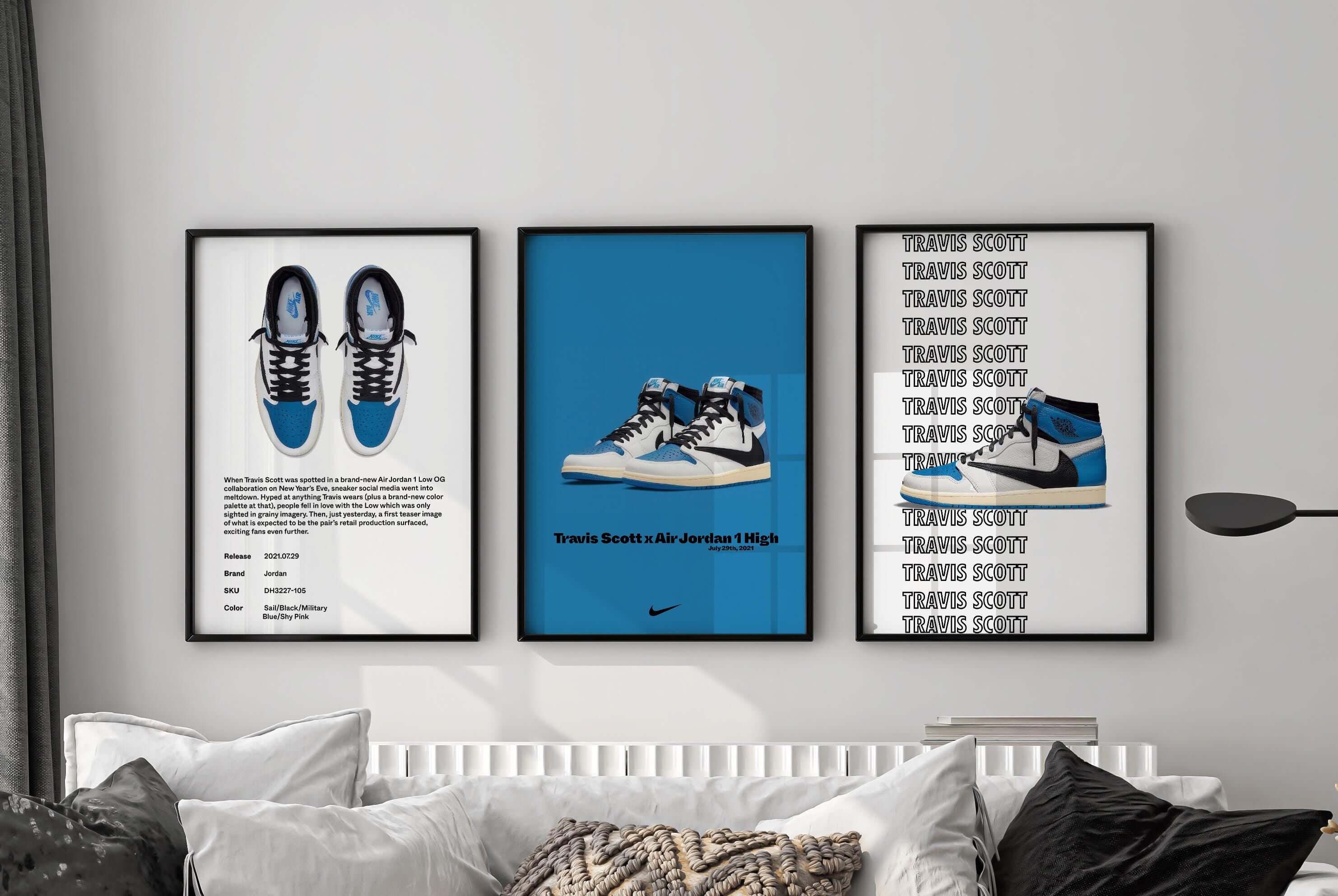 Hypebeast Sneaker Art Print Set of 3 - Haus of Prints