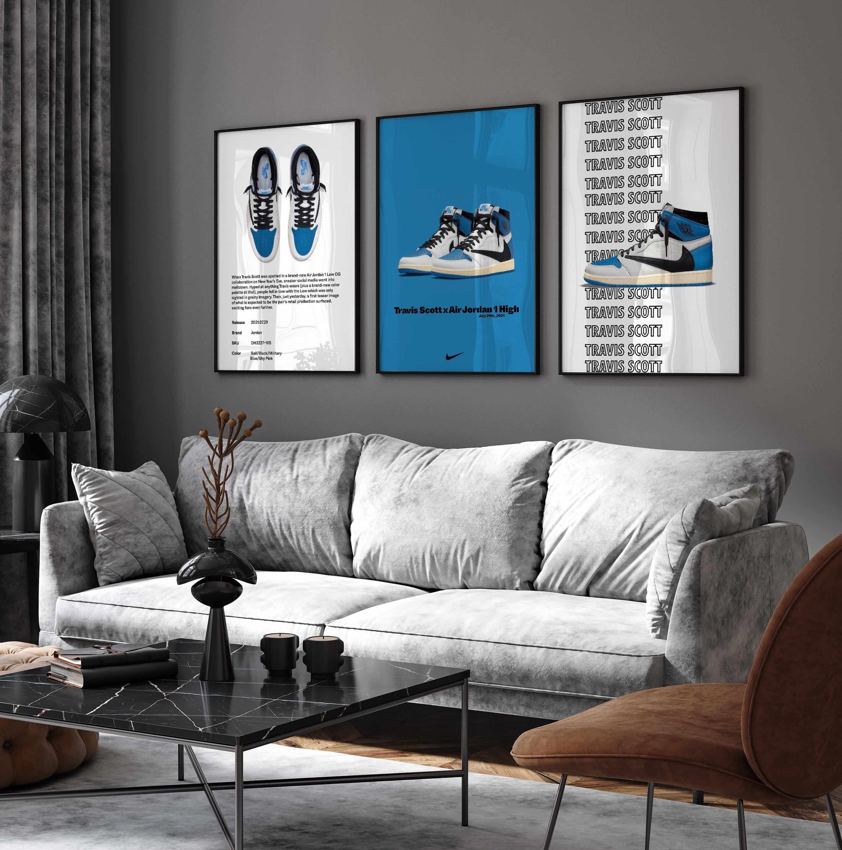 Hypebeast Sneaker Art Print Set of 3 - Haus of Prints