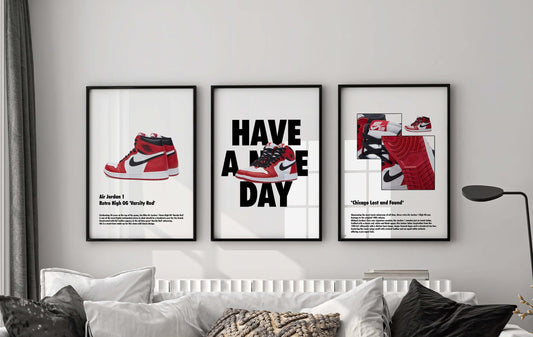 Hypebeast Sneaker Art Prints Set of 3 - Haus of Prints