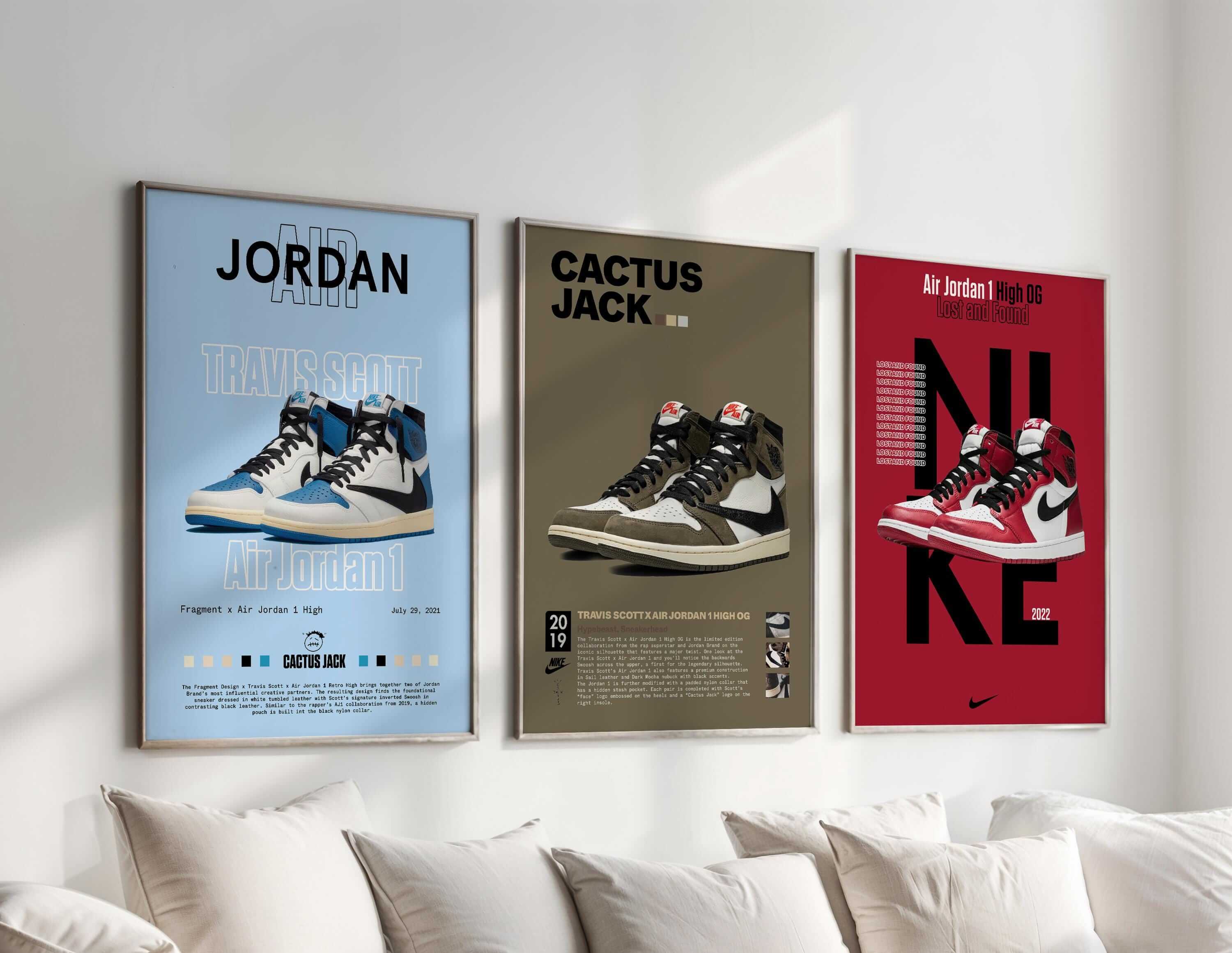 Hypebeast Sneaker Printable Poster Set of 3 - Haus of Prints