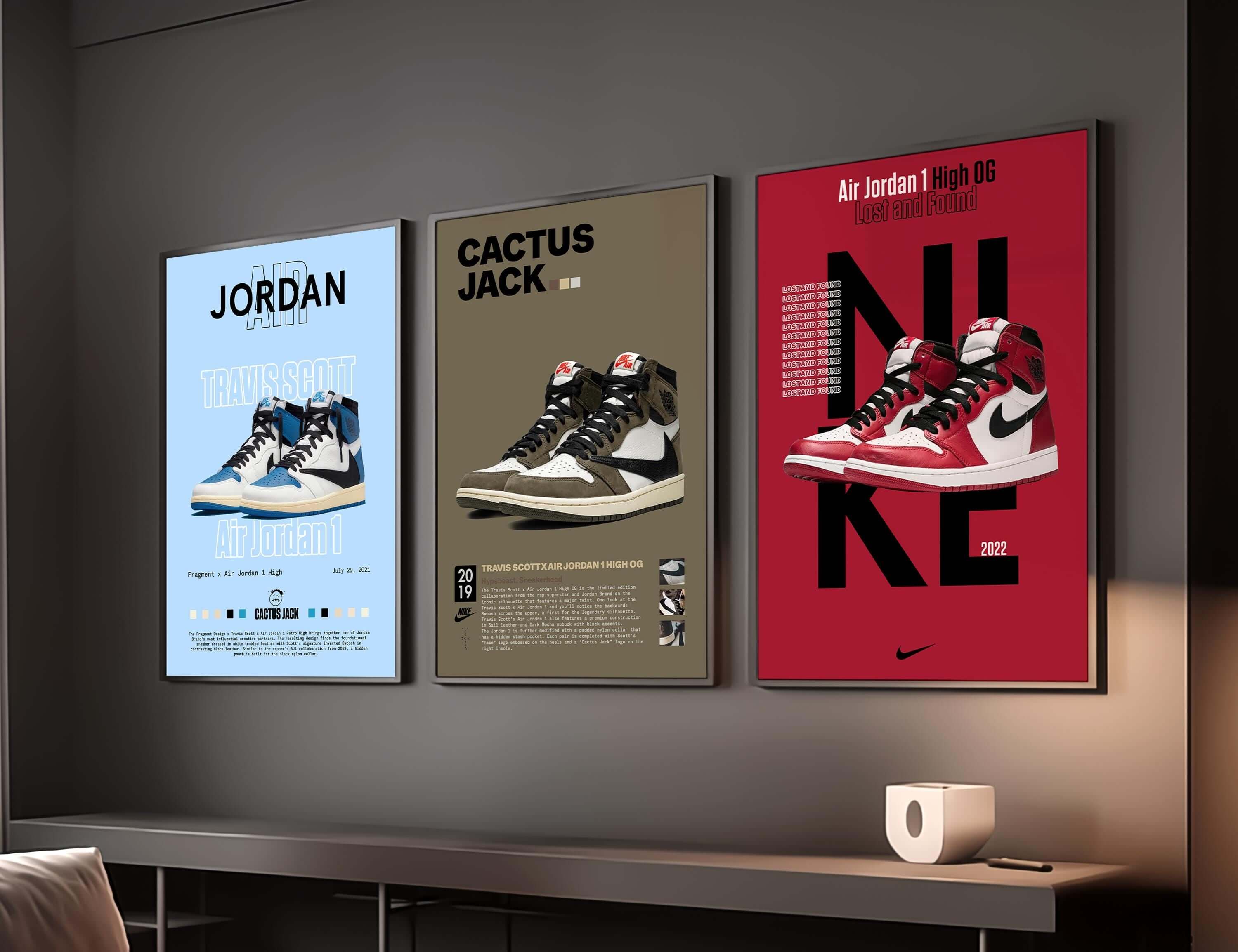 Hypebeast Sneaker Printable Poster Set of 3 - Haus of Prints