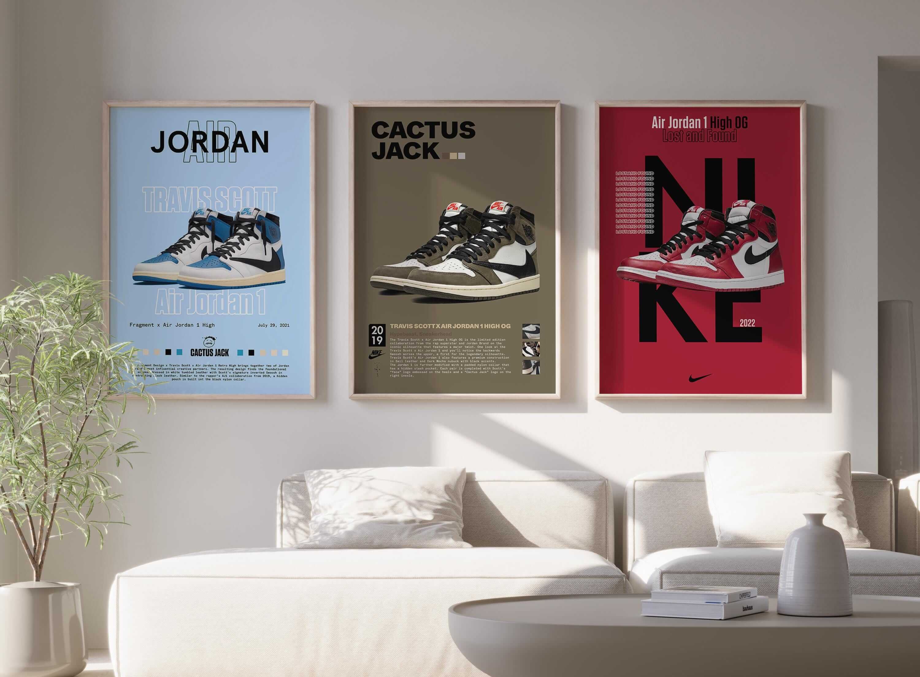 Hypebeast Sneaker Printable Poster Set of 3 - Haus of Prints